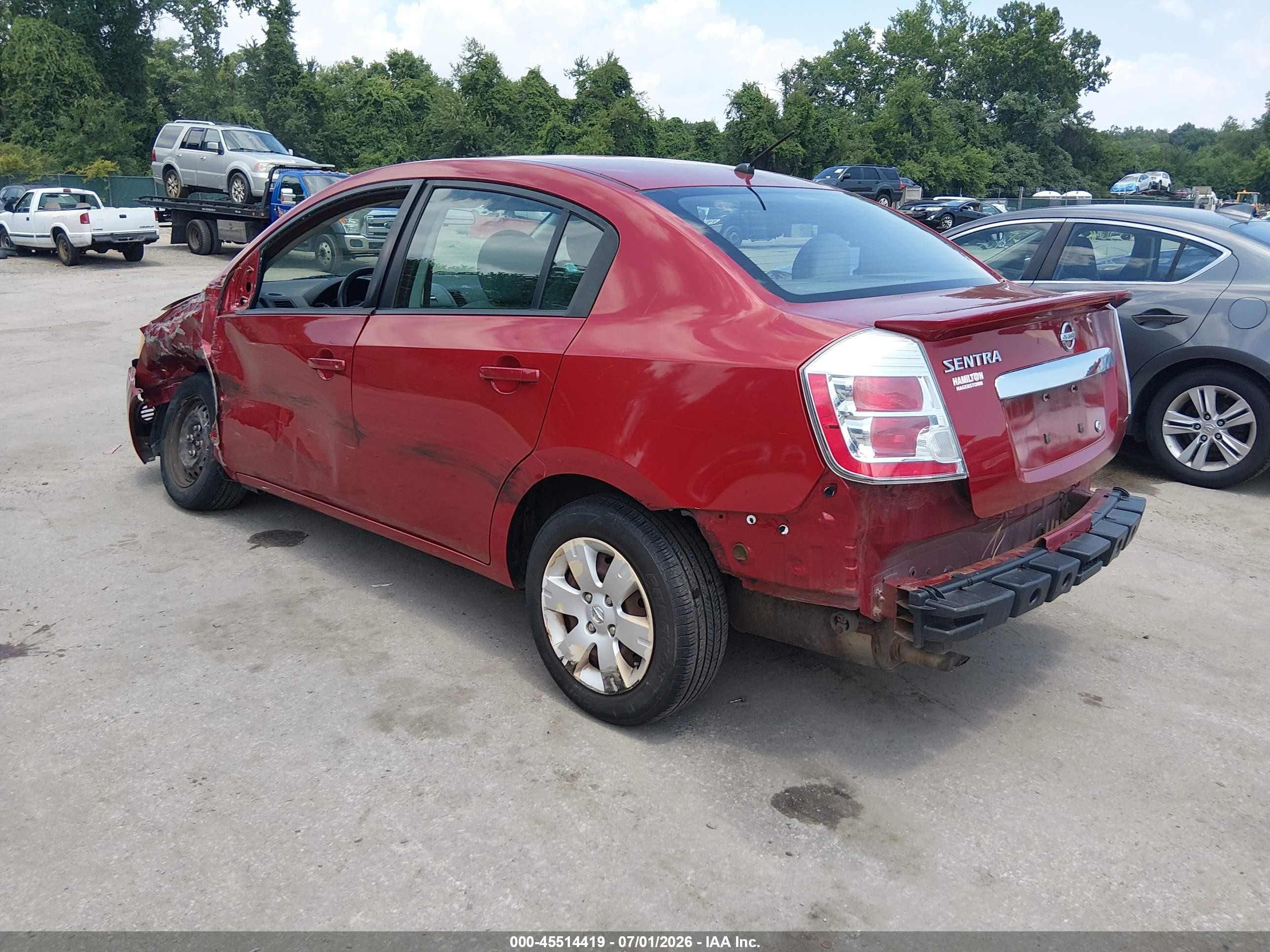 2012 Nissan Sentra 2.0 Red vin: 3N1AB6AP3CL775061