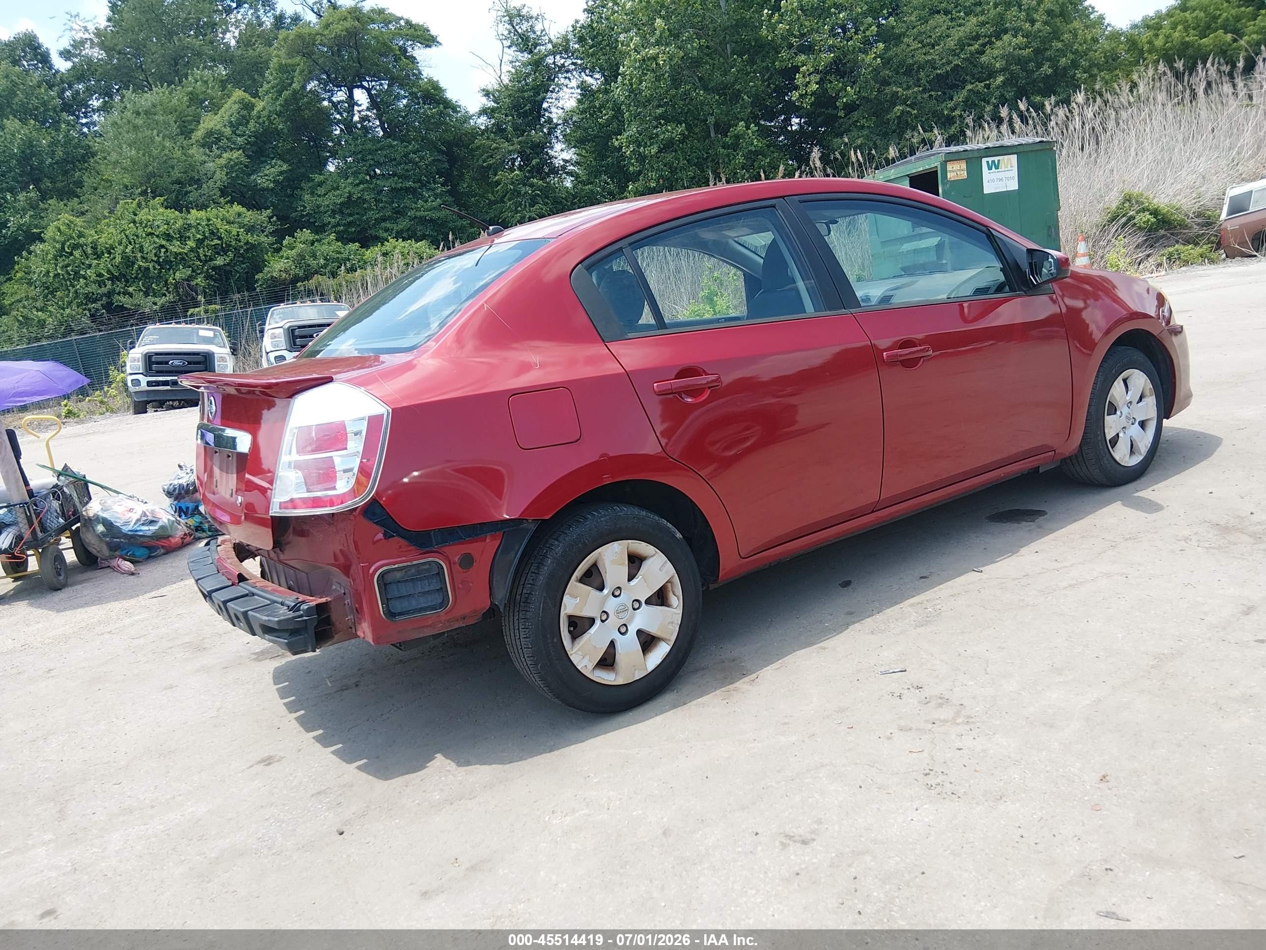 2012 Nissan Sentra 2.0 Red vin: 3N1AB6AP3CL775061