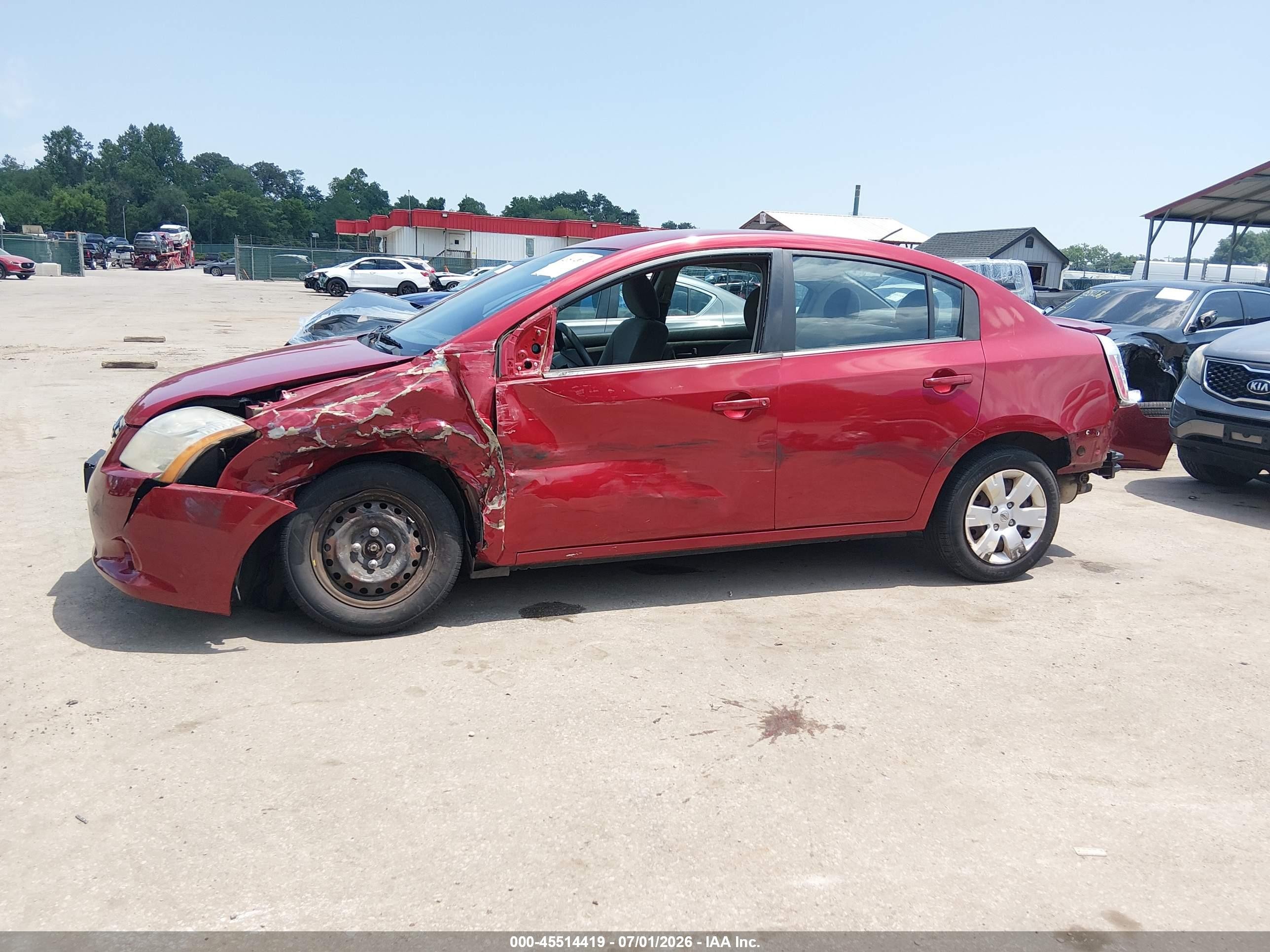 2012 Nissan Sentra 2.0 Red vin: 3N1AB6AP3CL775061