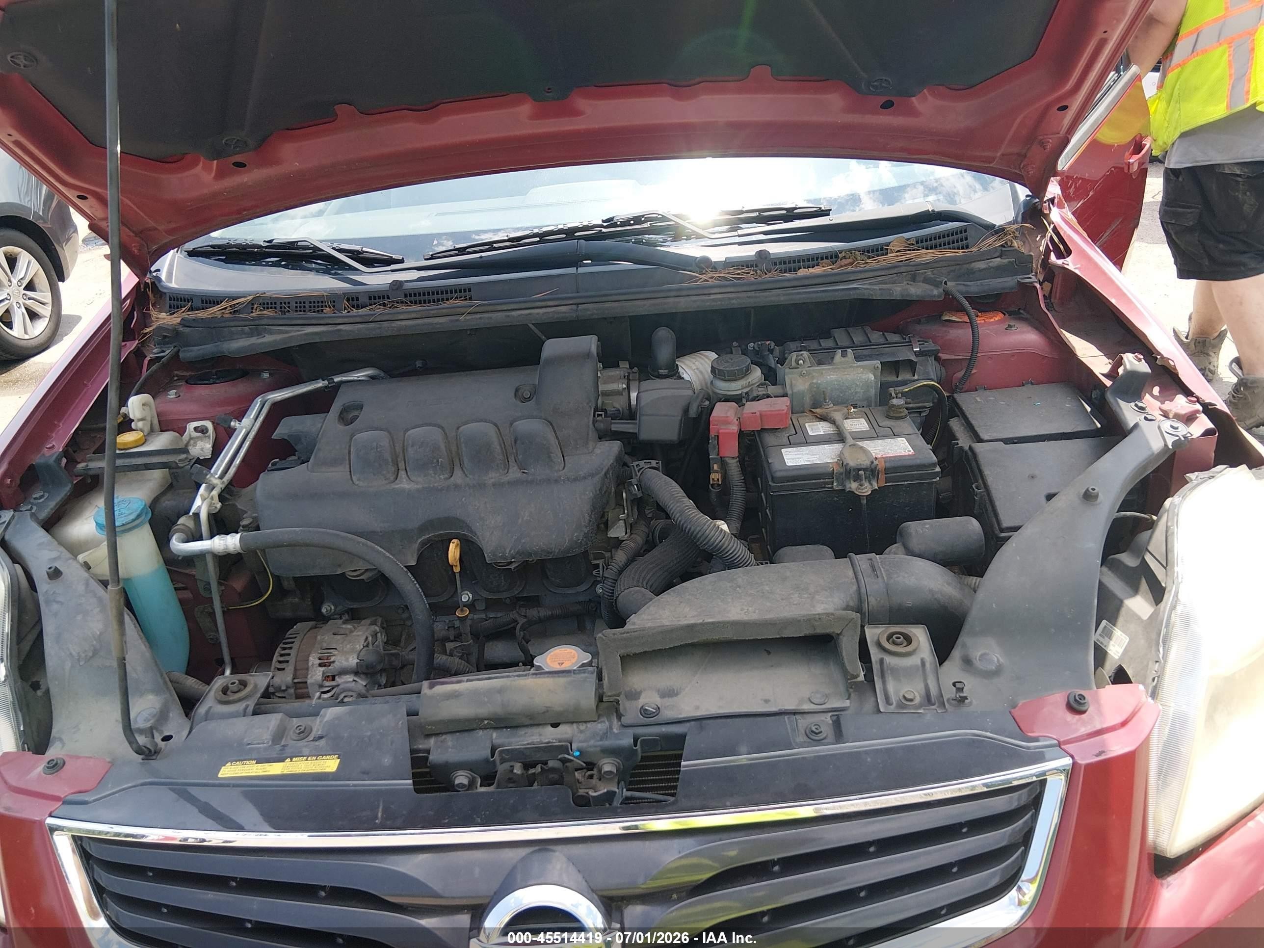 2012 Nissan Sentra 2.0 Red vin: 3N1AB6AP3CL775061