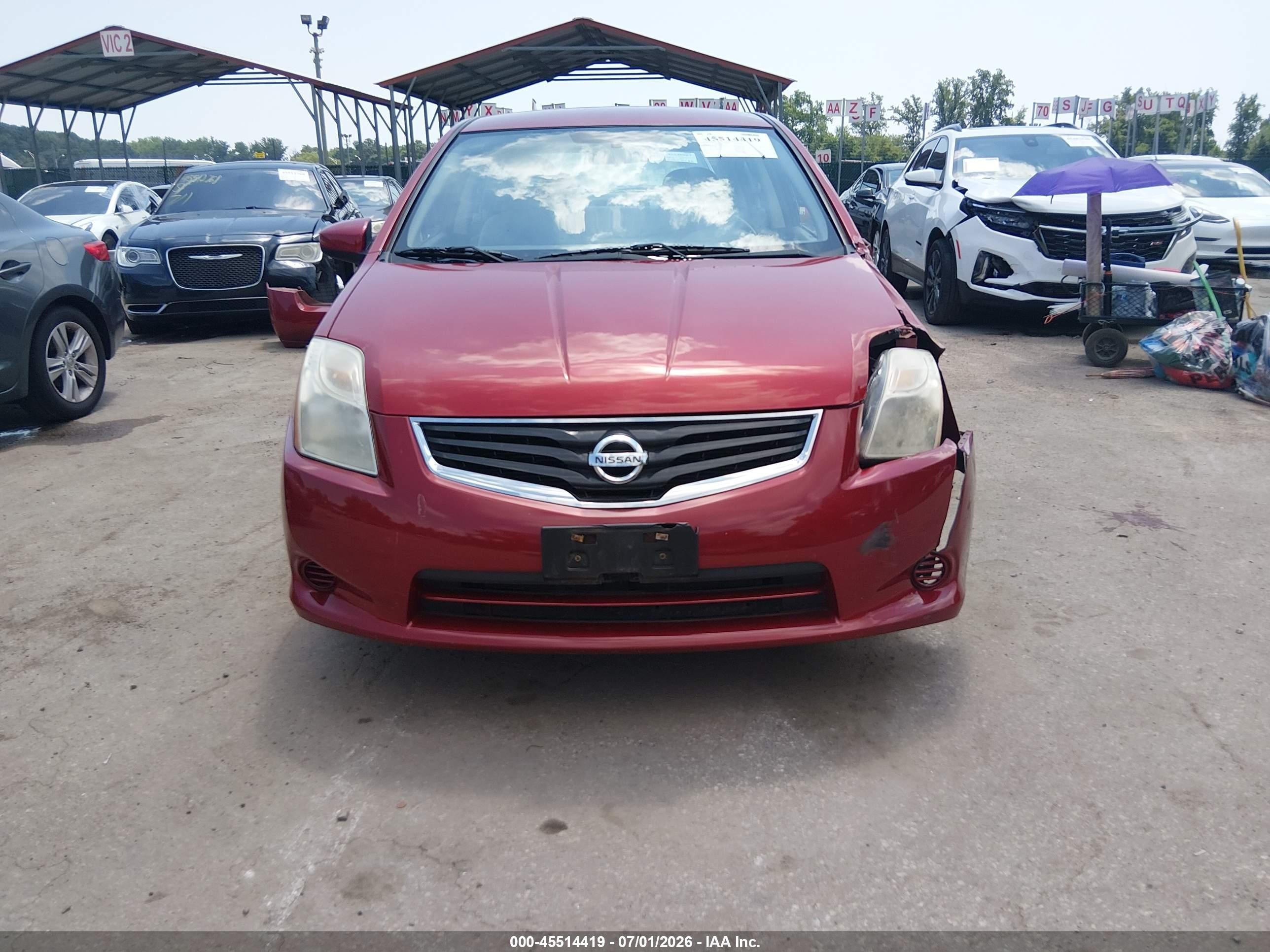 2012 Nissan Sentra 2.0 Red vin: 3N1AB6AP3CL775061