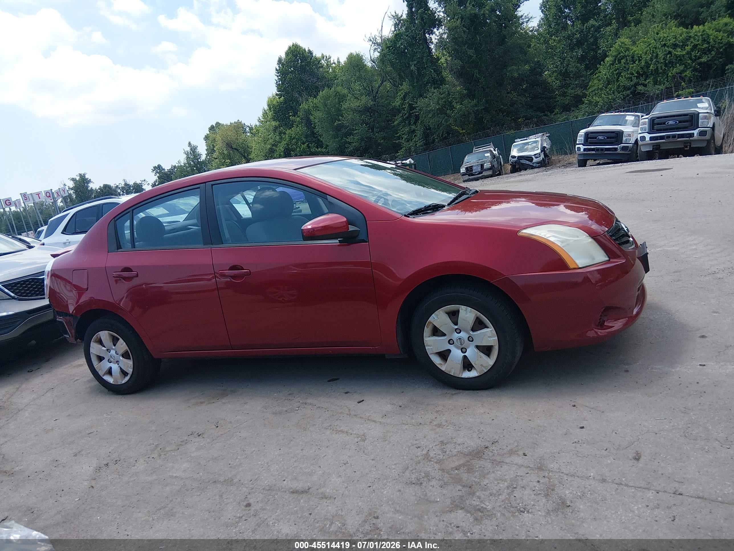 2012 Nissan Sentra 2.0 Red vin: 3N1AB6AP3CL775061