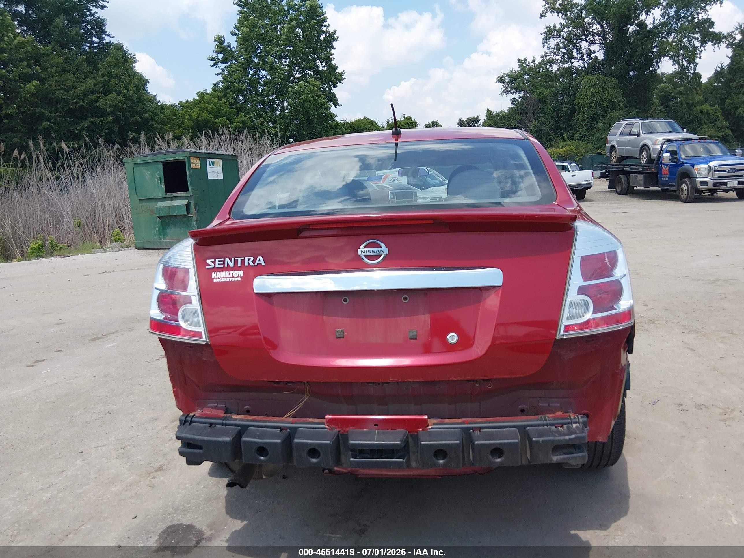 2012 Nissan Sentra 2.0 Red vin: 3N1AB6AP3CL775061