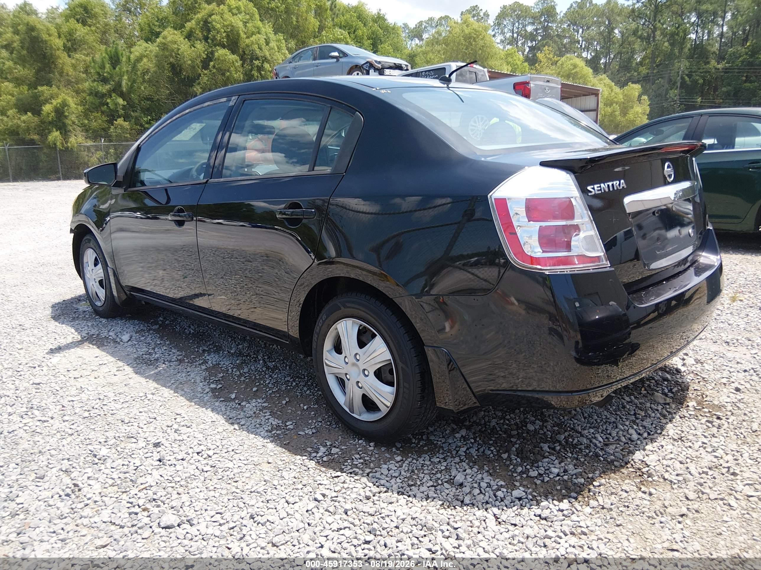 2012 Nissan Sentra 2.0 Черный vin: 3N1AB6AP3CL784276