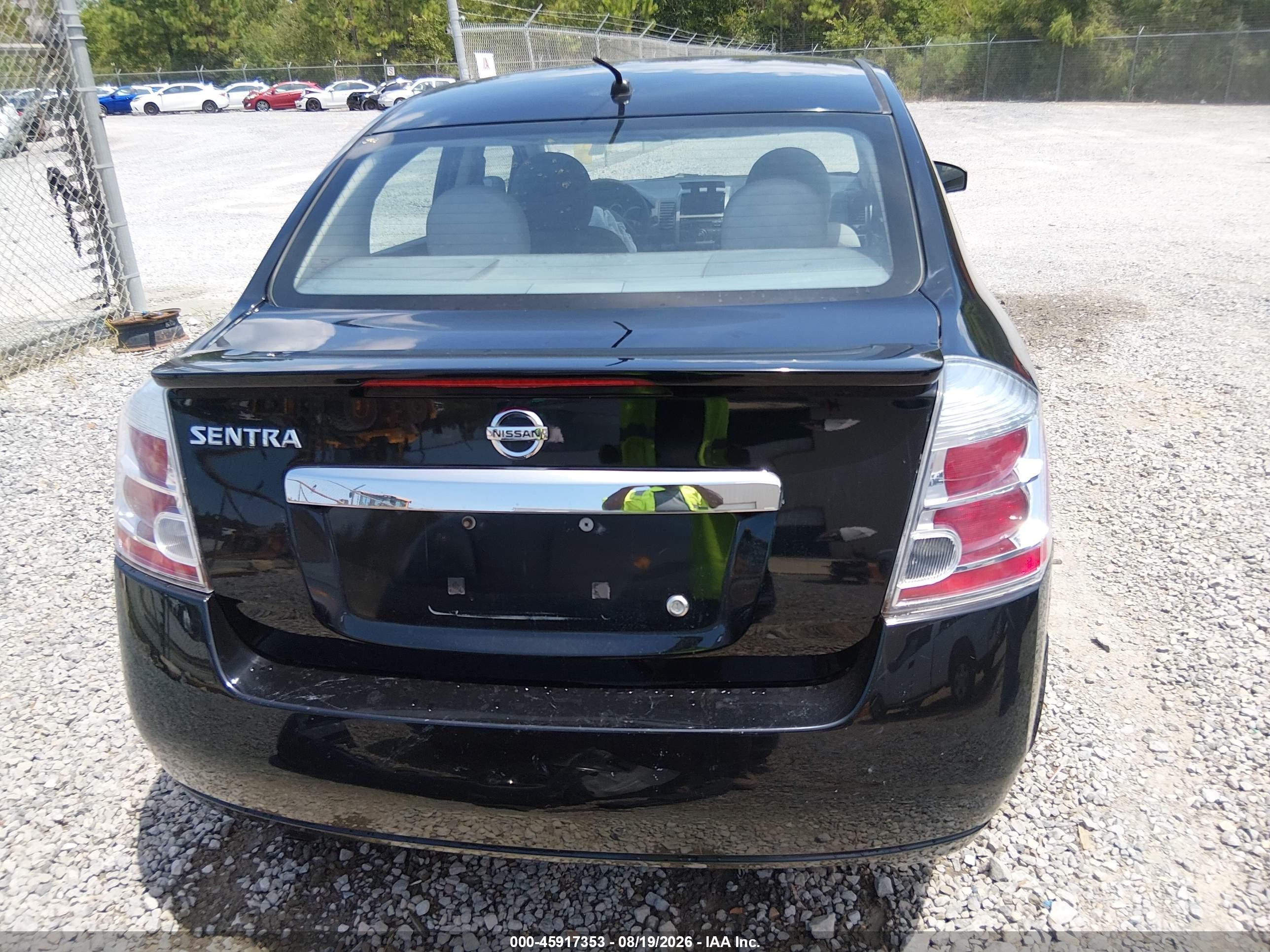 2012 Nissan Sentra 2.0 Черный vin: 3N1AB6AP3CL784276