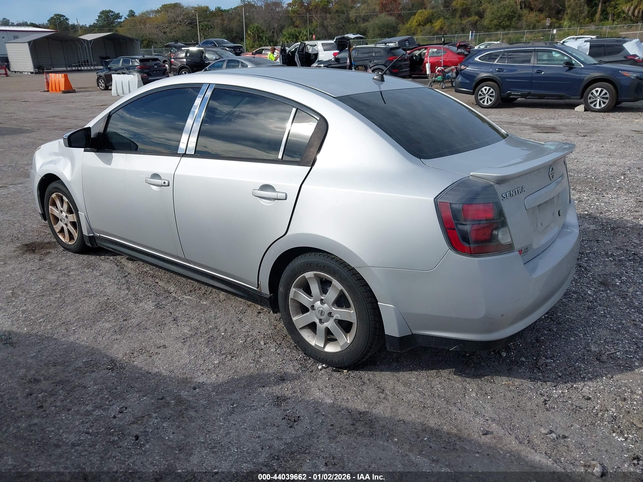 2010 Nissan Sentra 2.0sr Silver vin: 3N1AB6AP4AL631130