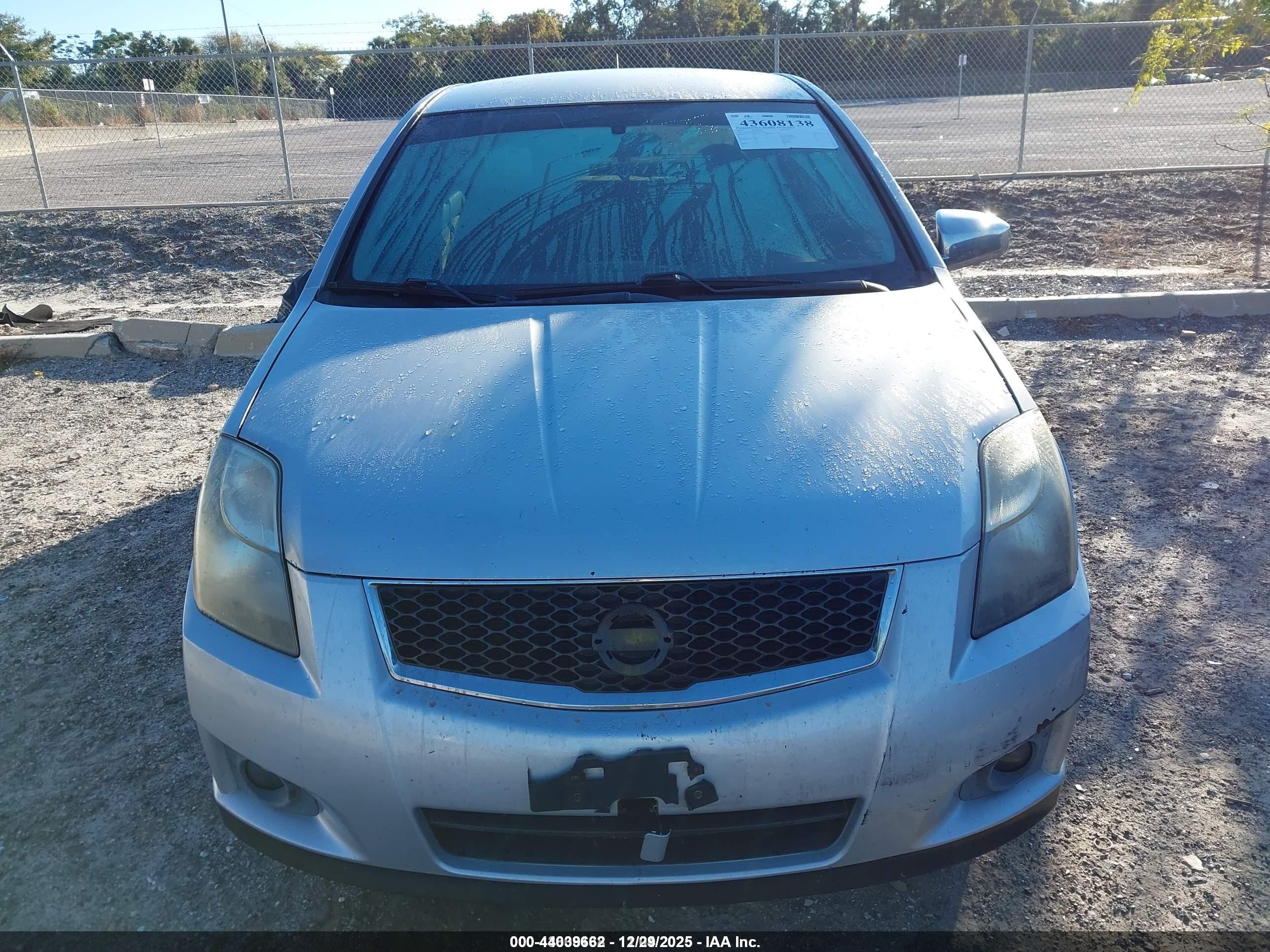 2010 Nissan Sentra 2.0sr Silver vin: 3N1AB6AP4AL631130
