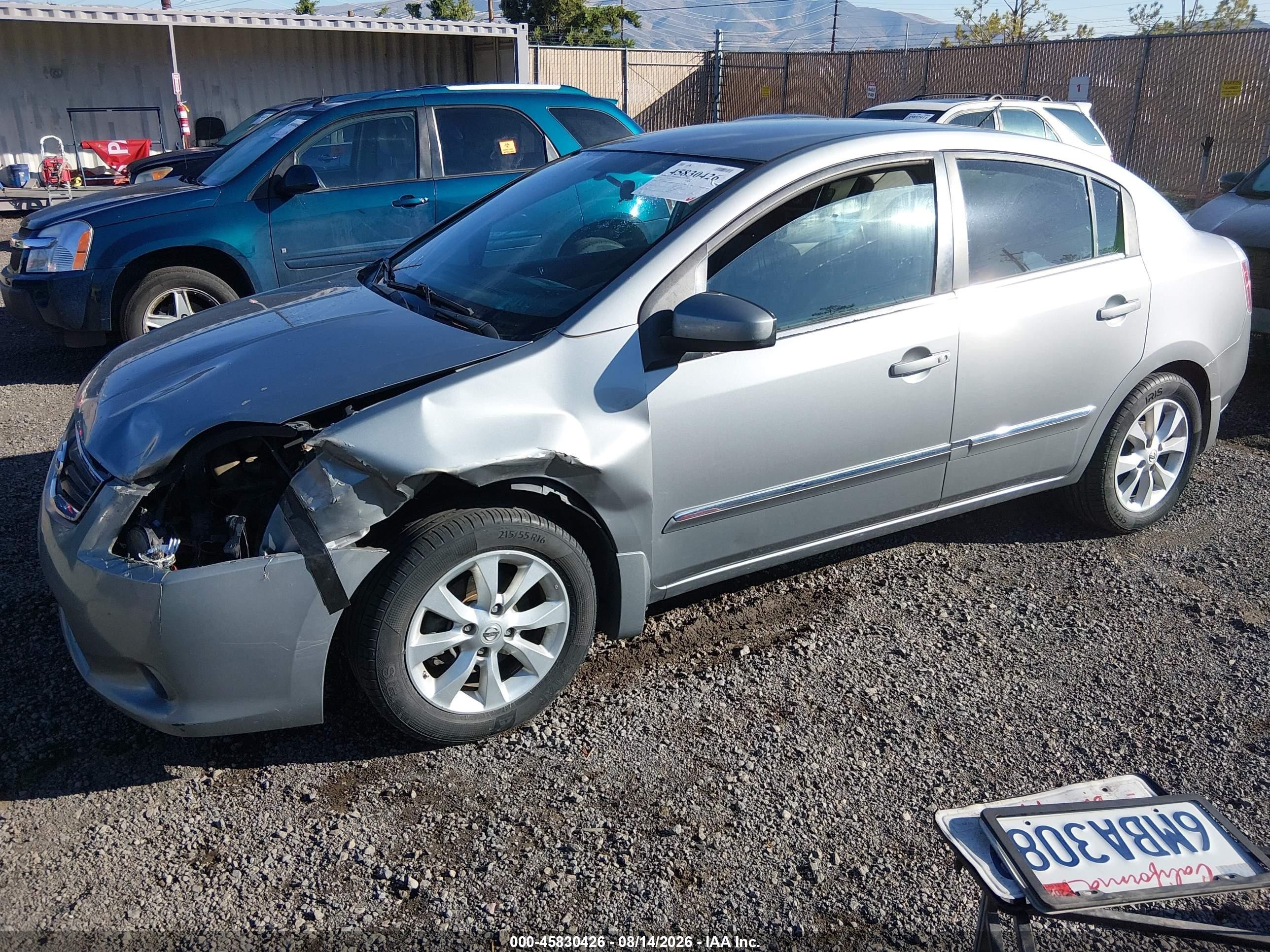 2010 Nissan Sentra 2.0sl Gray vin: 3N1AB6AP4AL653211