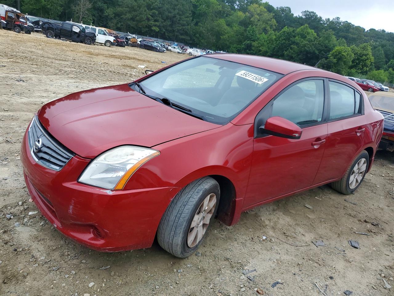 2010 Nissan Sentra 2.0 Red vin: 3N1AB6AP4AL667979
