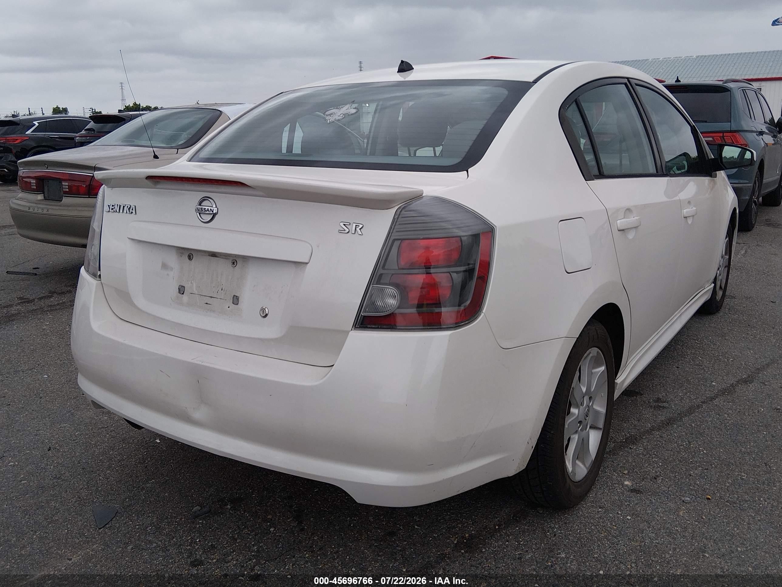 2010 Nissan Sentra 2.0sr White vin: 3N1AB6AP4AL674169
