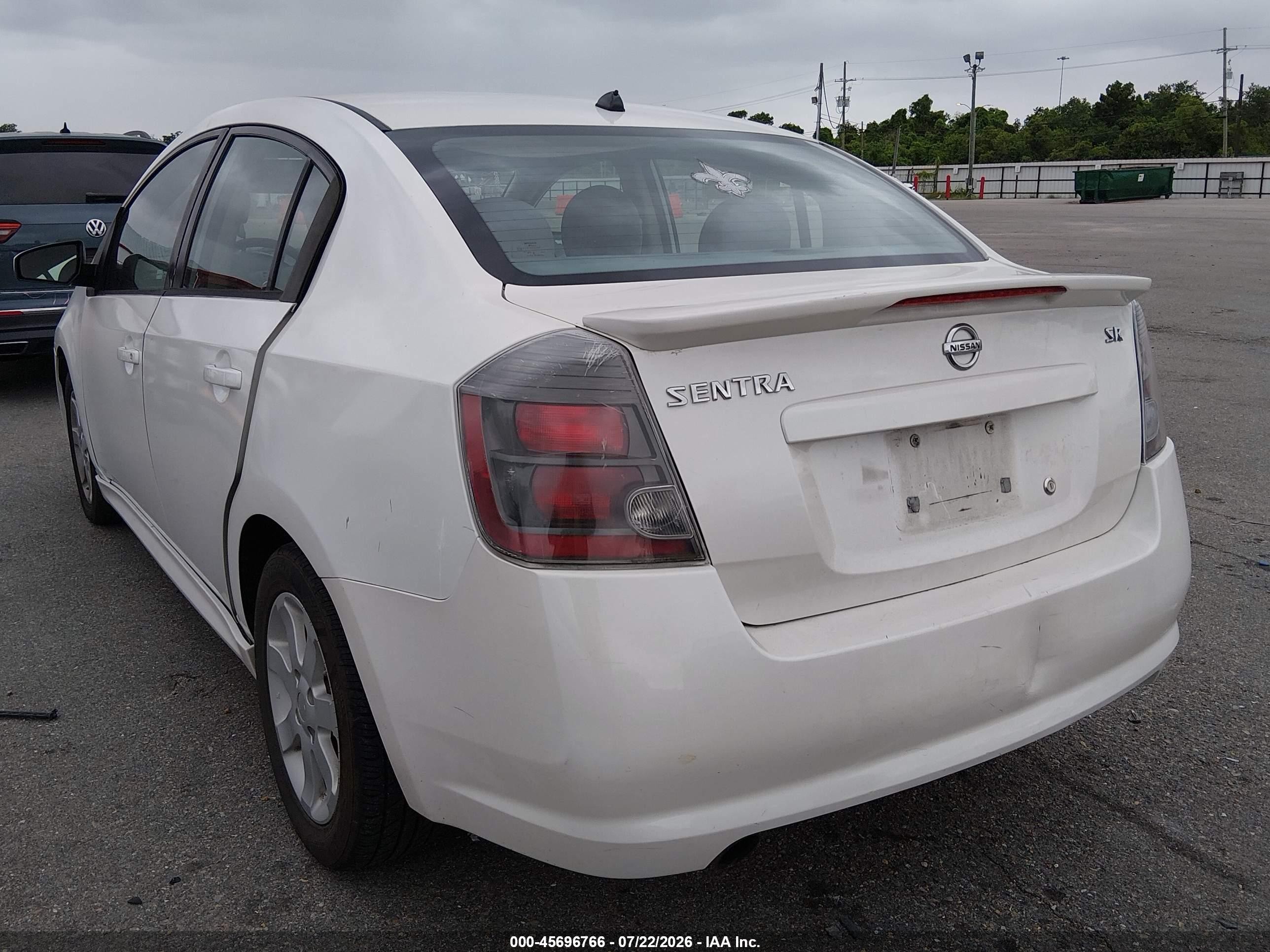 2010 Nissan Sentra 2.0sr White vin: 3N1AB6AP4AL674169