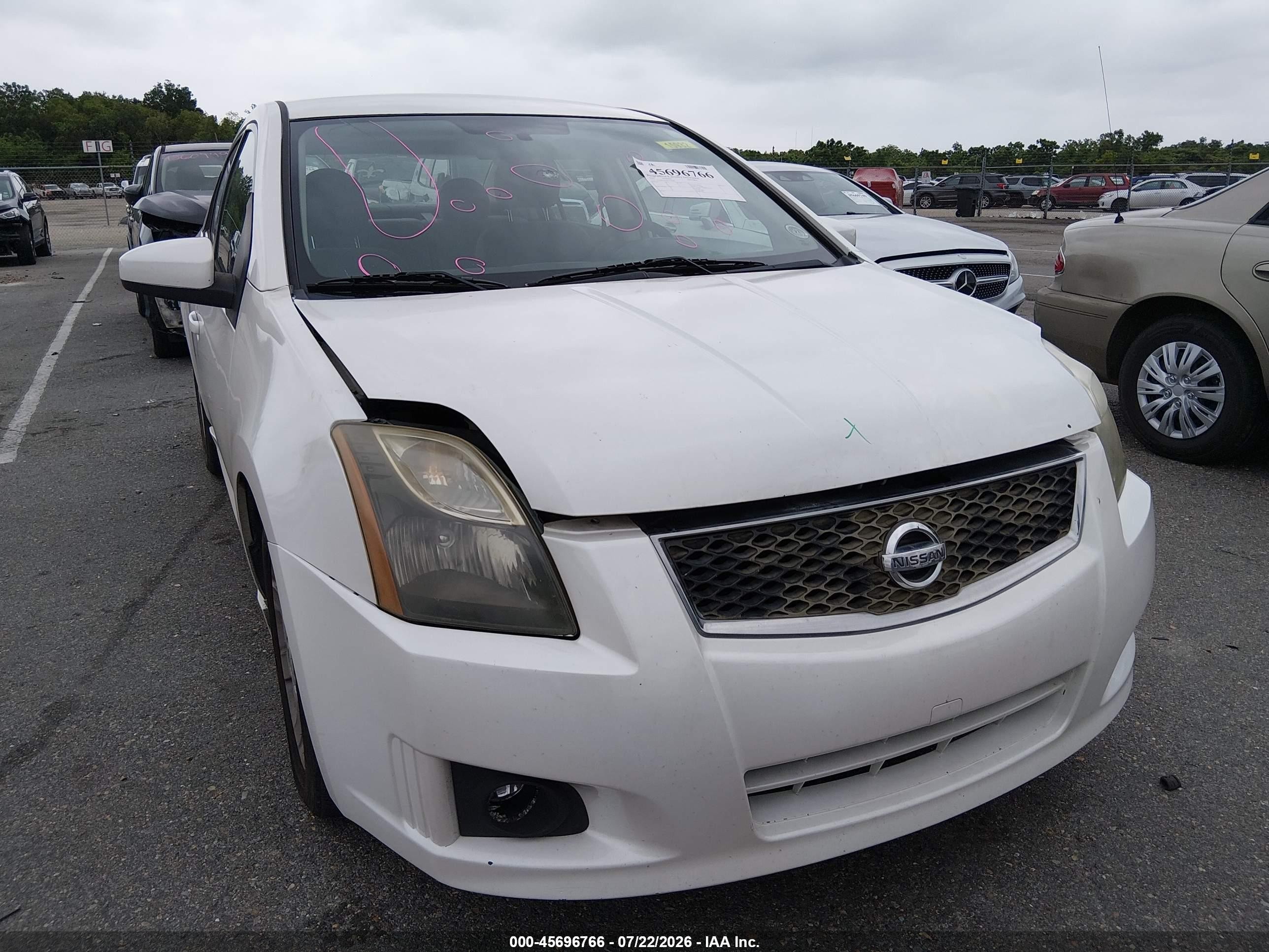 2010 Nissan Sentra 2.0sr White vin: 3N1AB6AP4AL674169