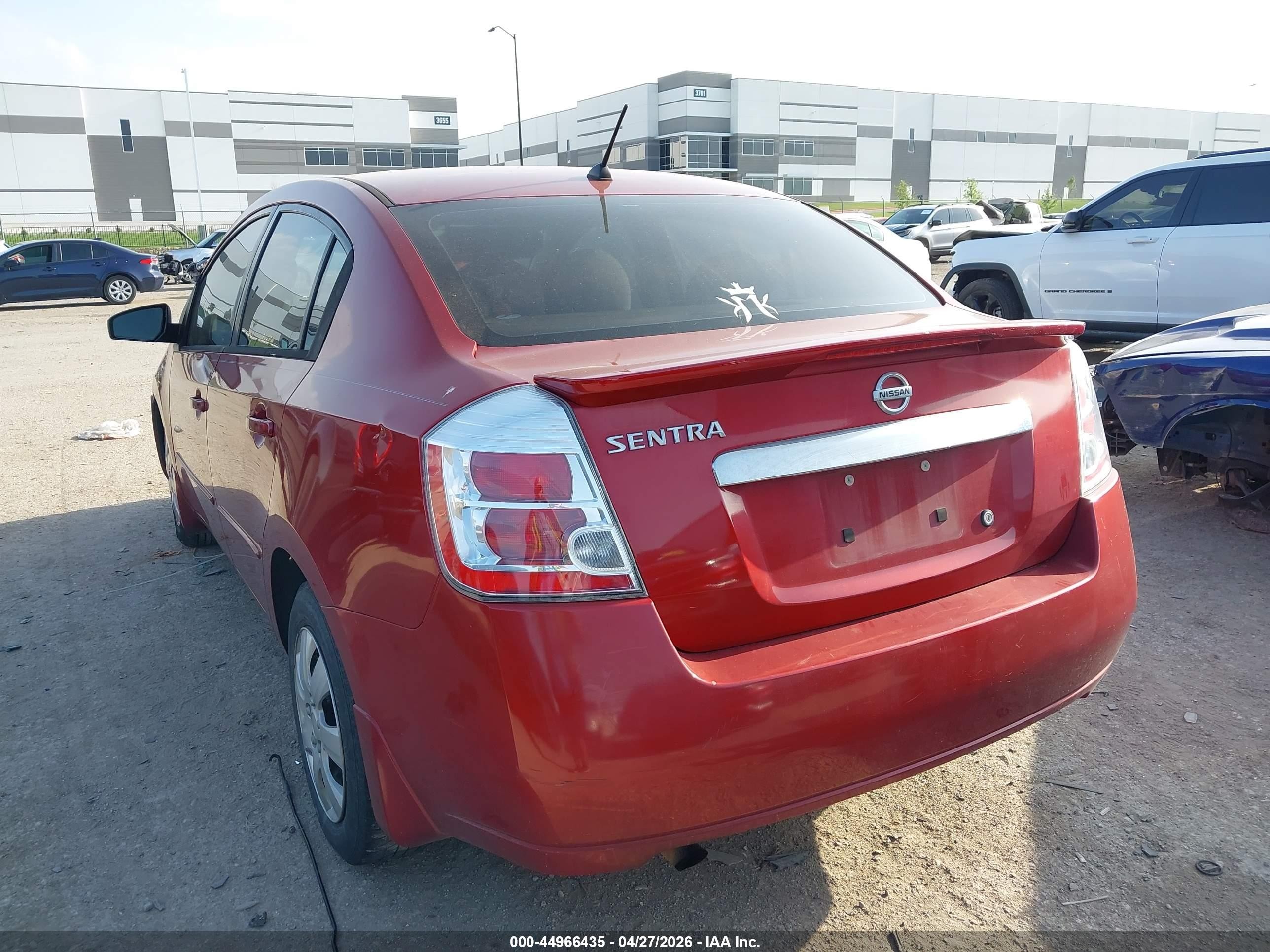 2011 Nissan Sentra 2.0 Красный vin: 3N1AB6AP4BL654215