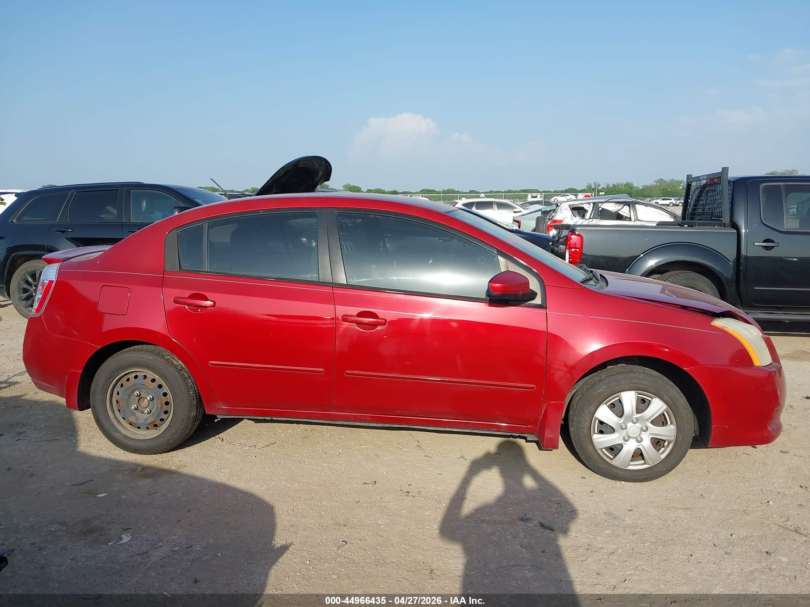 2011 Nissan Sentra 2.0 Красный vin: 3N1AB6AP4BL654215