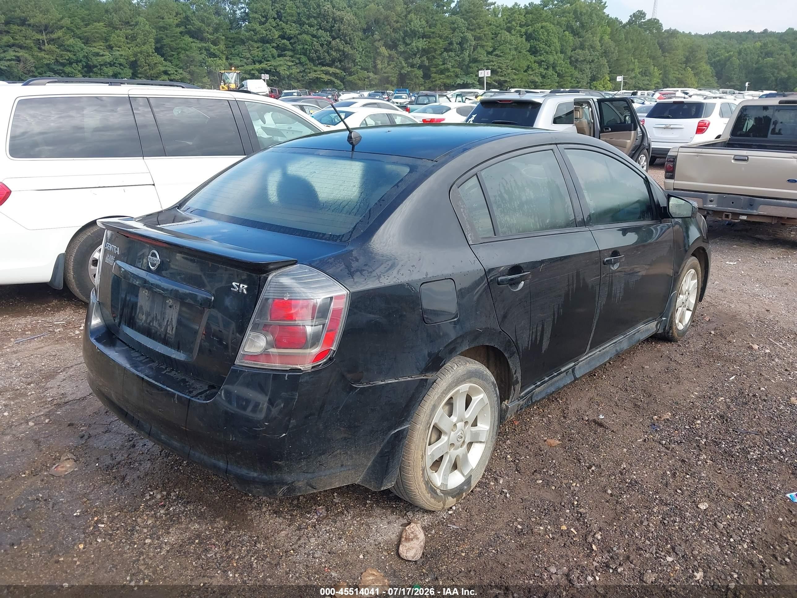 2011 Nissan Sentra 2.0sr Black vin: 3N1AB6AP4BL656241