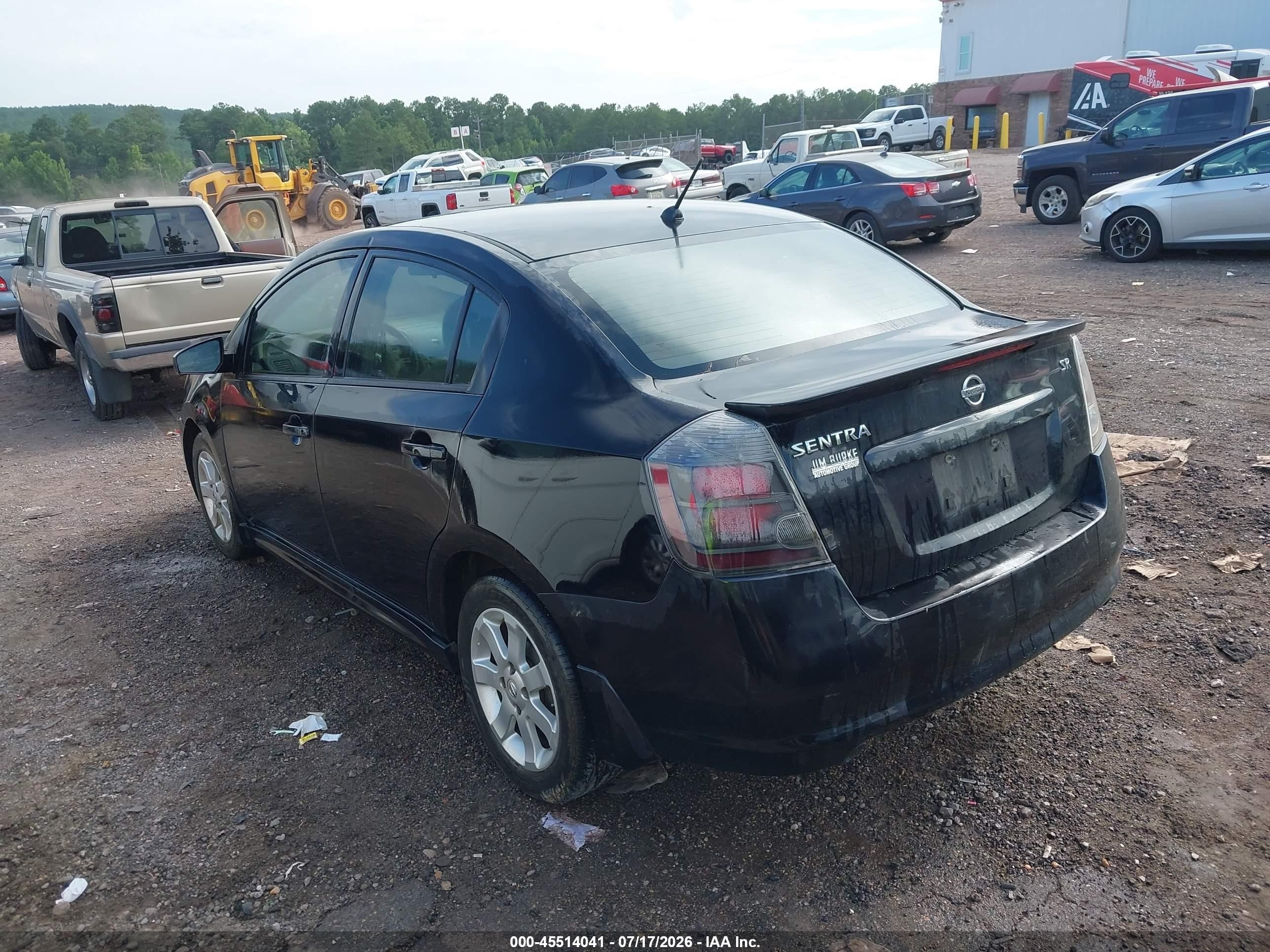 2011 Nissan Sentra 2.0sr Black vin: 3N1AB6AP4BL656241