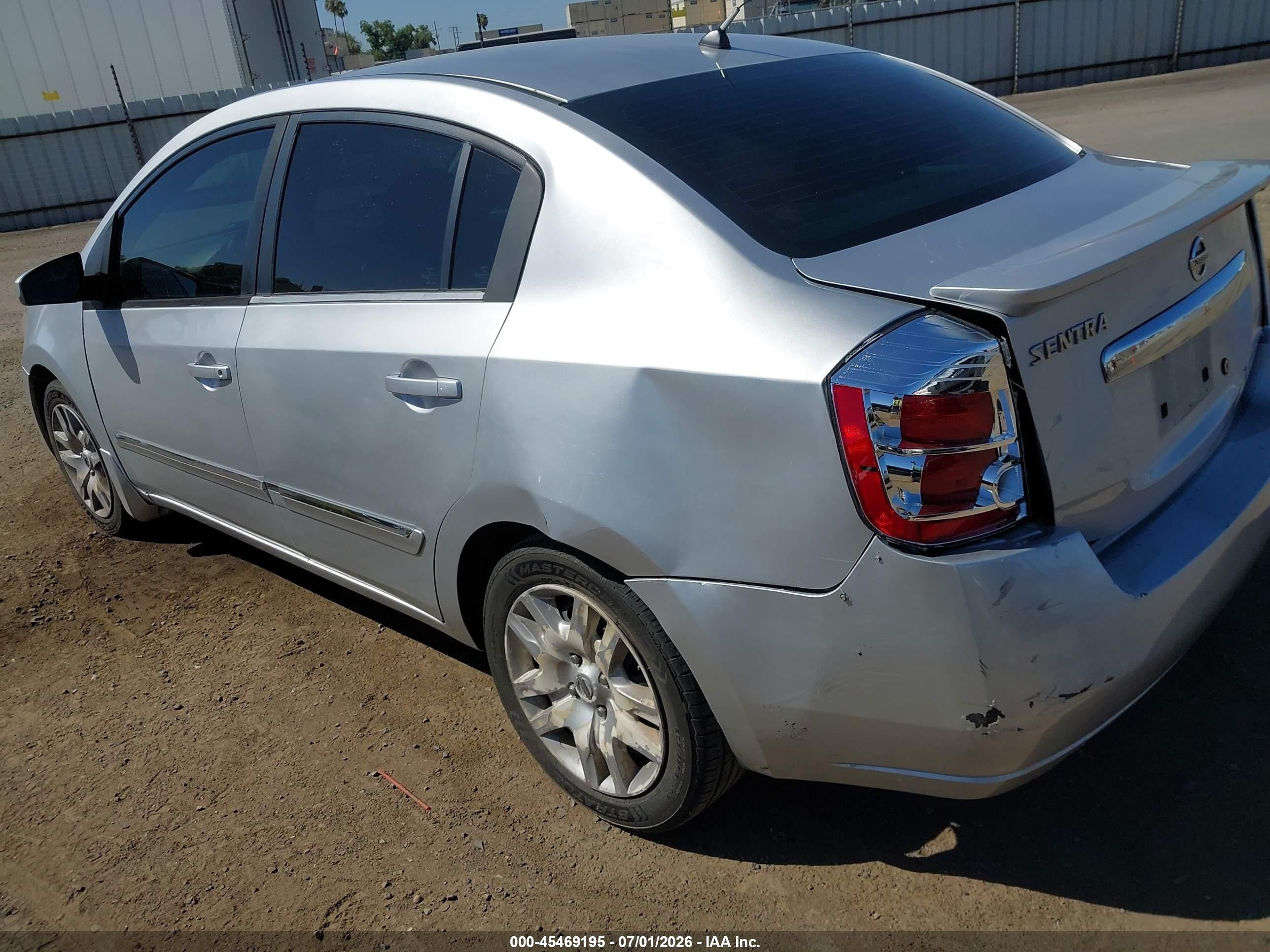 2011 Nissan Sentra 2.0s Silver vin: 3N1AB6AP4BL656854