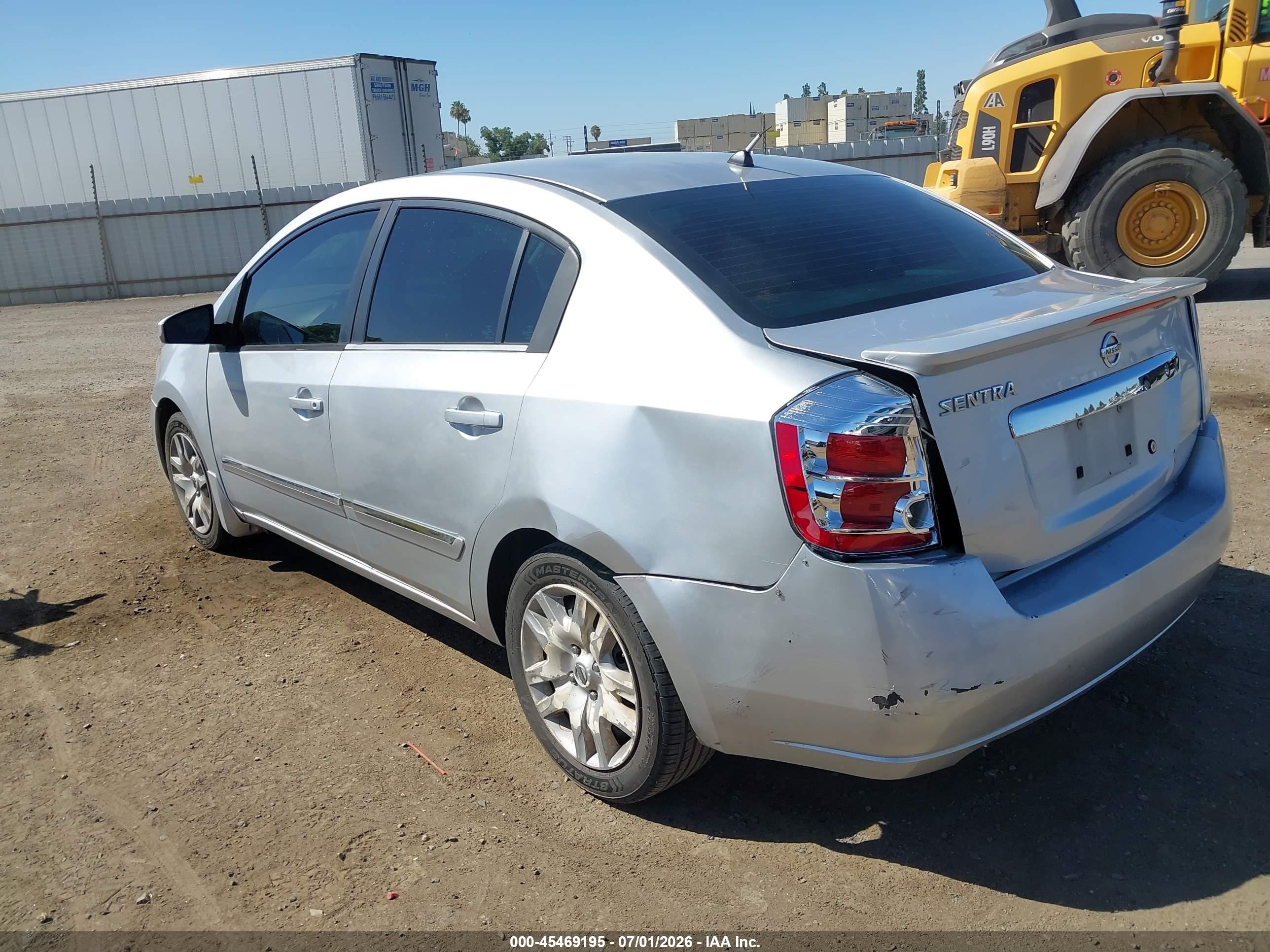 2011 Nissan Sentra 2.0s Silver vin: 3N1AB6AP4BL656854