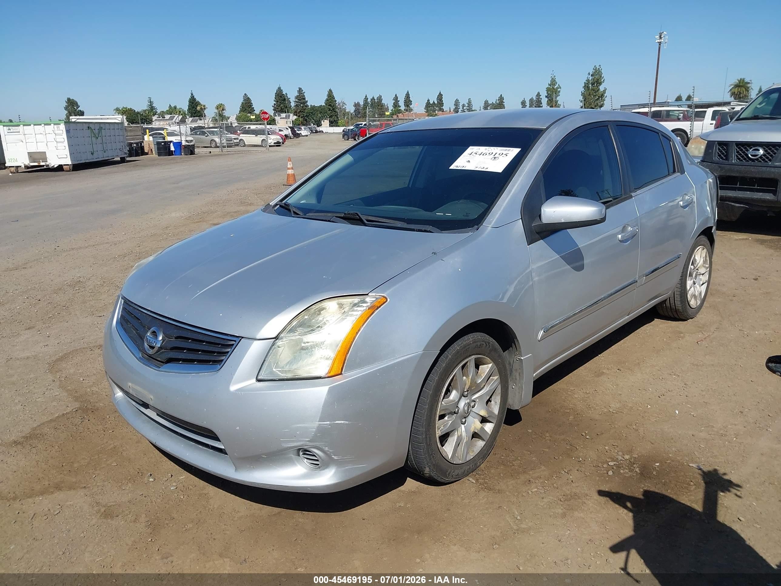 2011 Nissan Sentra 2.0s Silver vin: 3N1AB6AP4BL656854