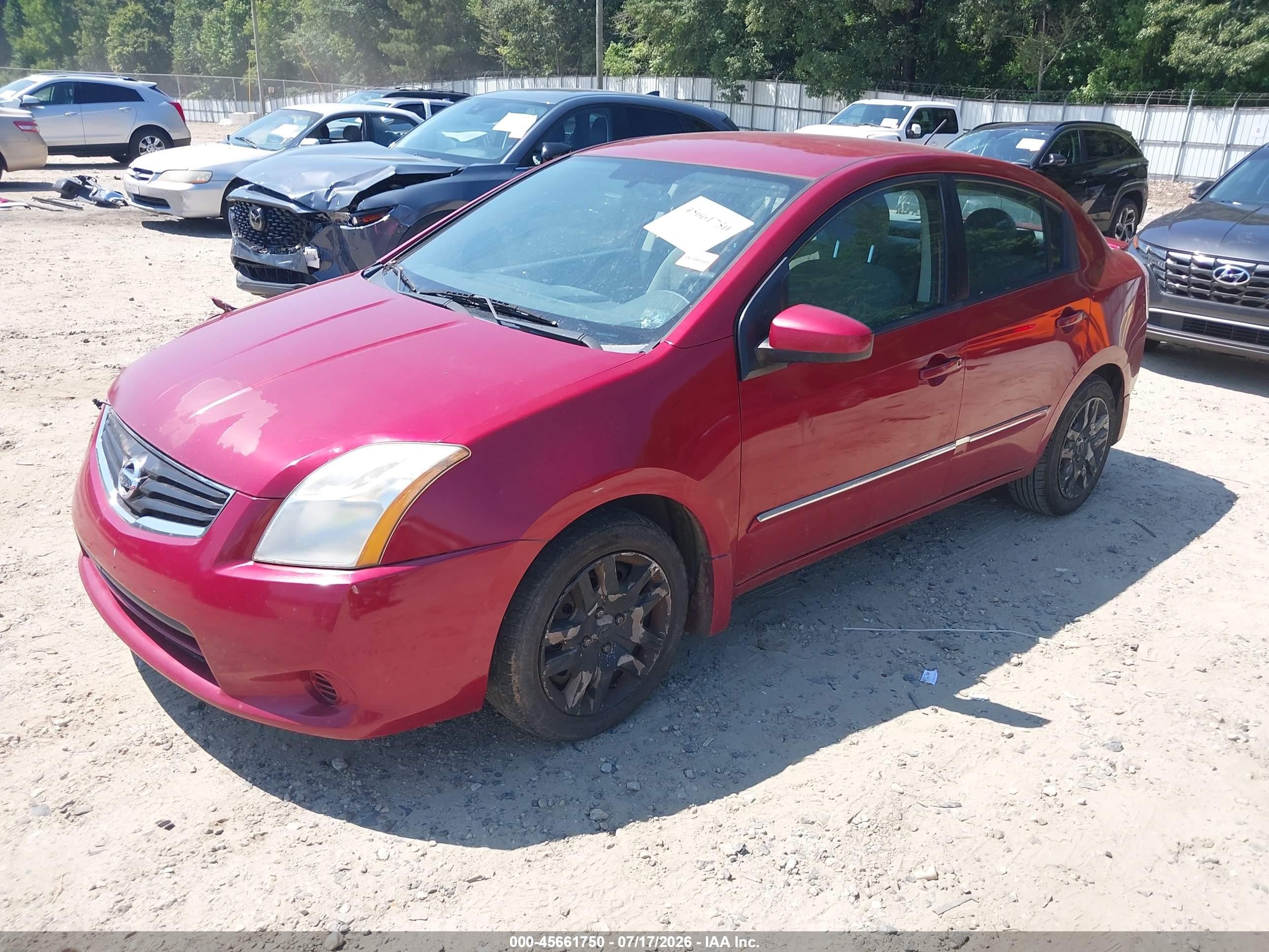 2011 Nissan Sentra 2.0s Burgundy vin: 3N1AB6AP4BL694228