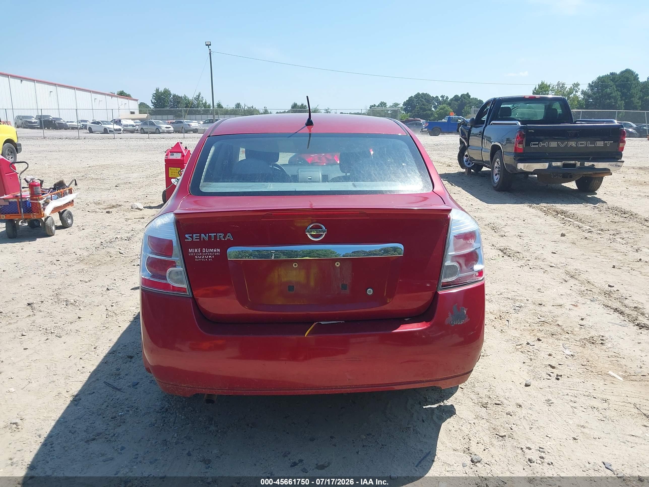 2011 Nissan Sentra 2.0s Burgundy vin: 3N1AB6AP4BL694228