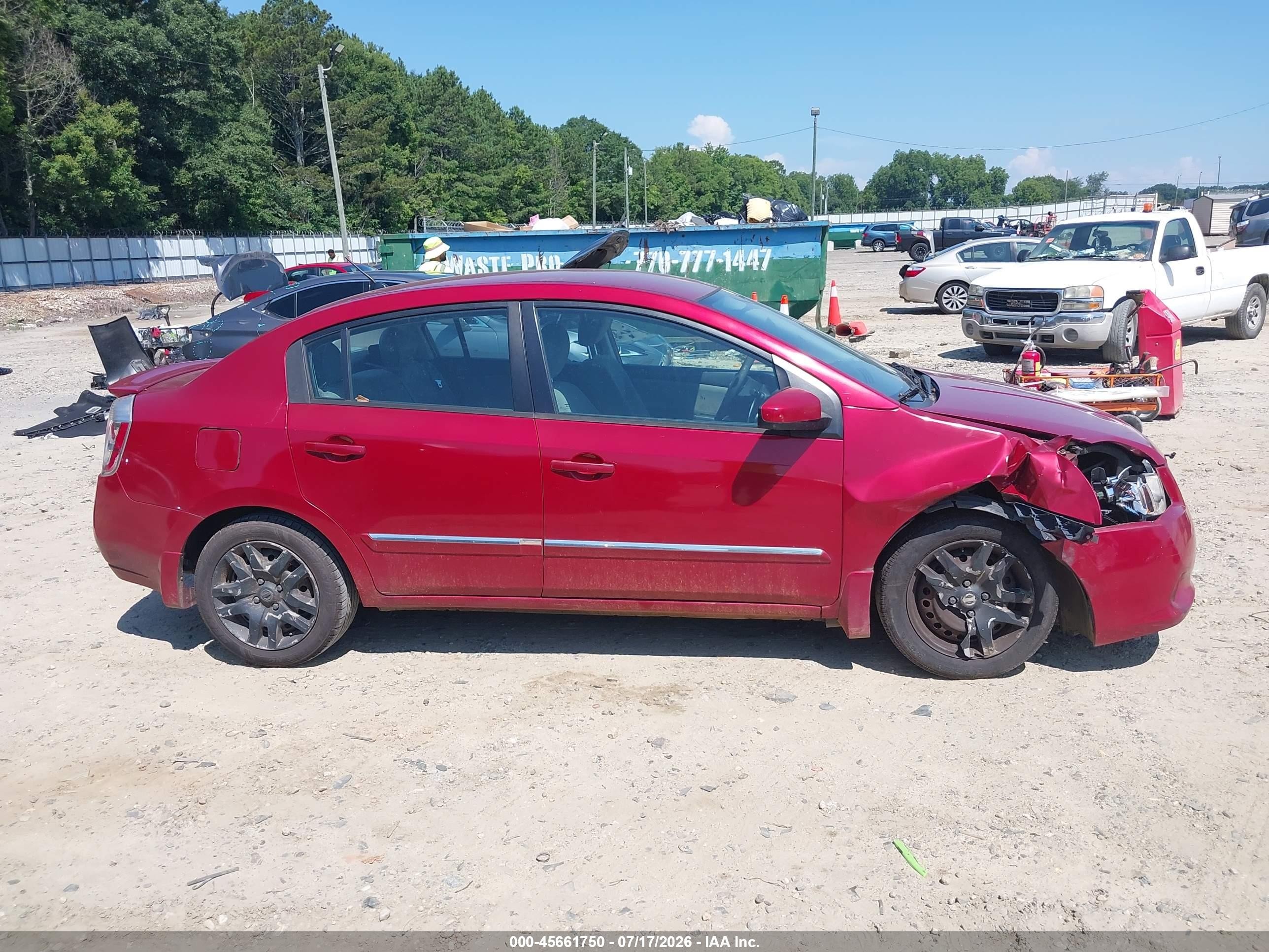 2011 Nissan Sentra 2.0s Burgundy vin: 3N1AB6AP4BL694228