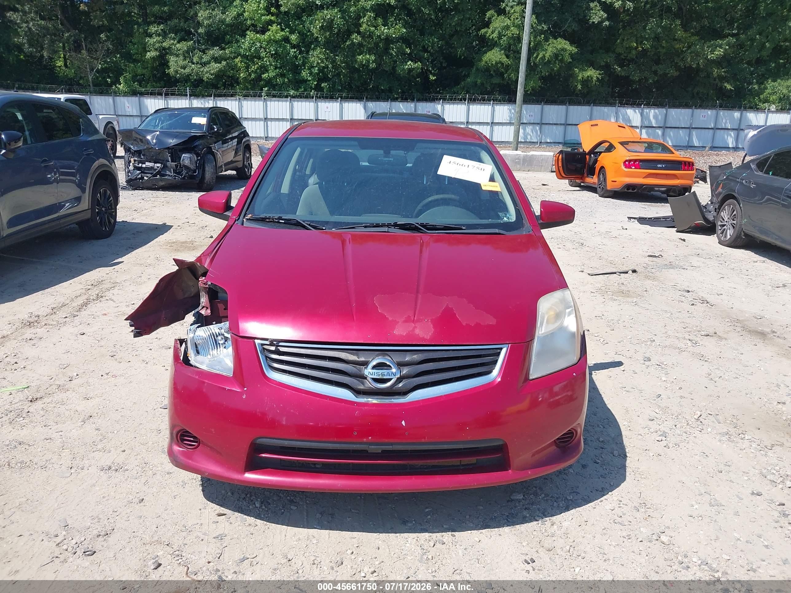 2011 Nissan Sentra 2.0s Burgundy vin: 3N1AB6AP4BL694228