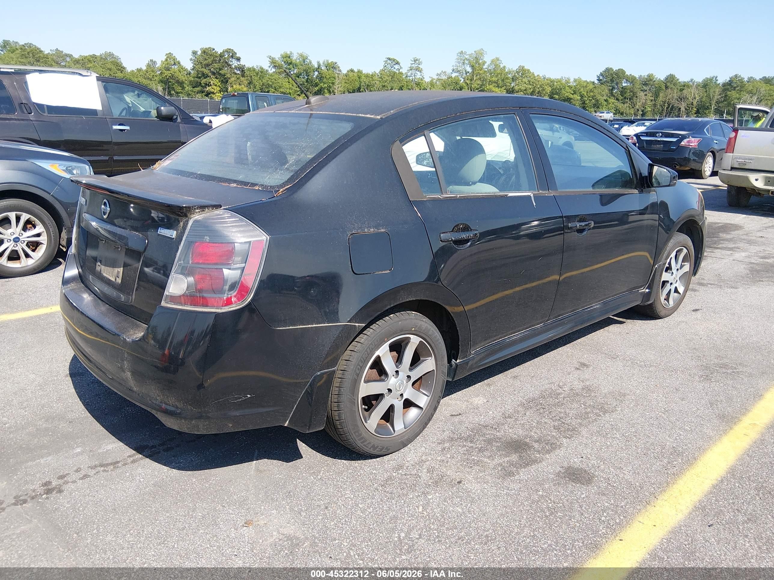 2011 Nissan Sentra 2.0sr Черный vin: 3N1AB6AP4BL720018