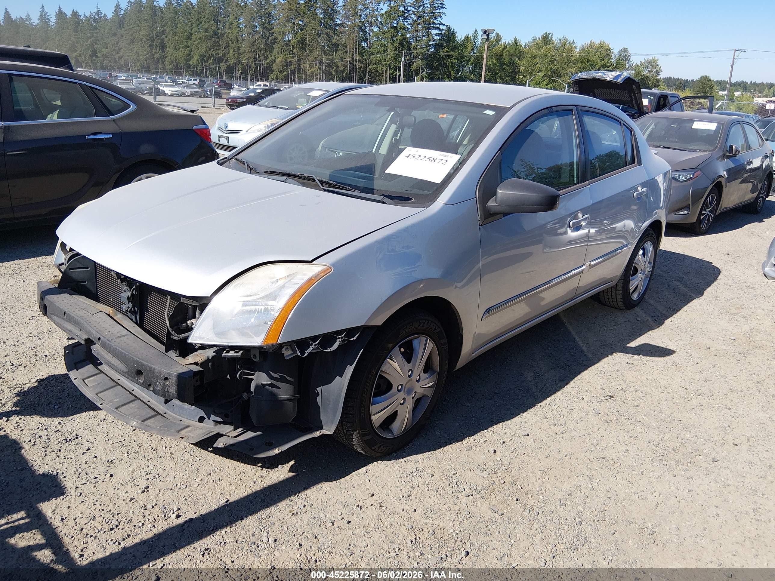 2011 Nissan Sentra 2.0s Silver vin: 3N1AB6AP4BL721993