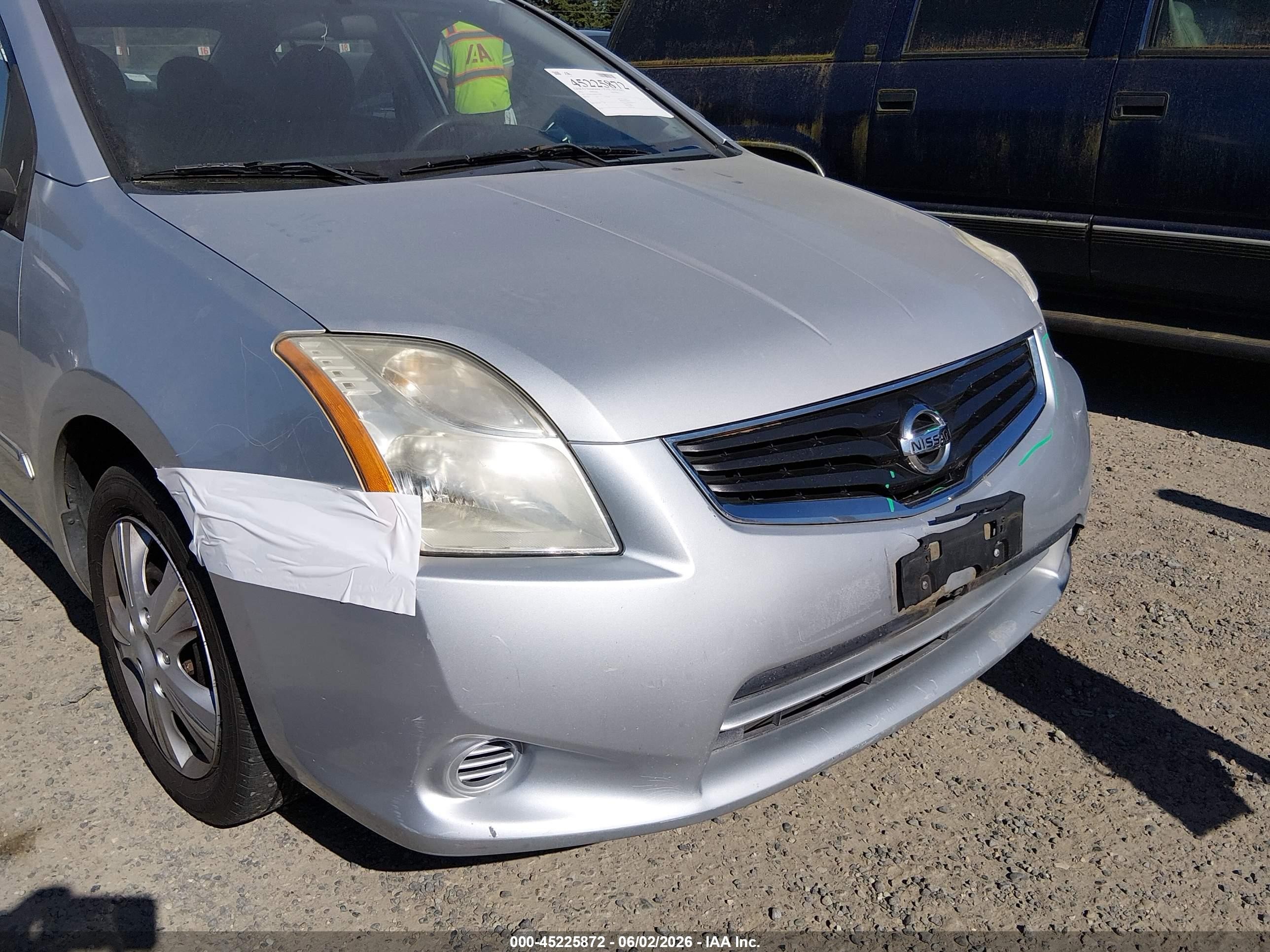 2011 Nissan Sentra 2.0s Silver vin: 3N1AB6AP4BL721993