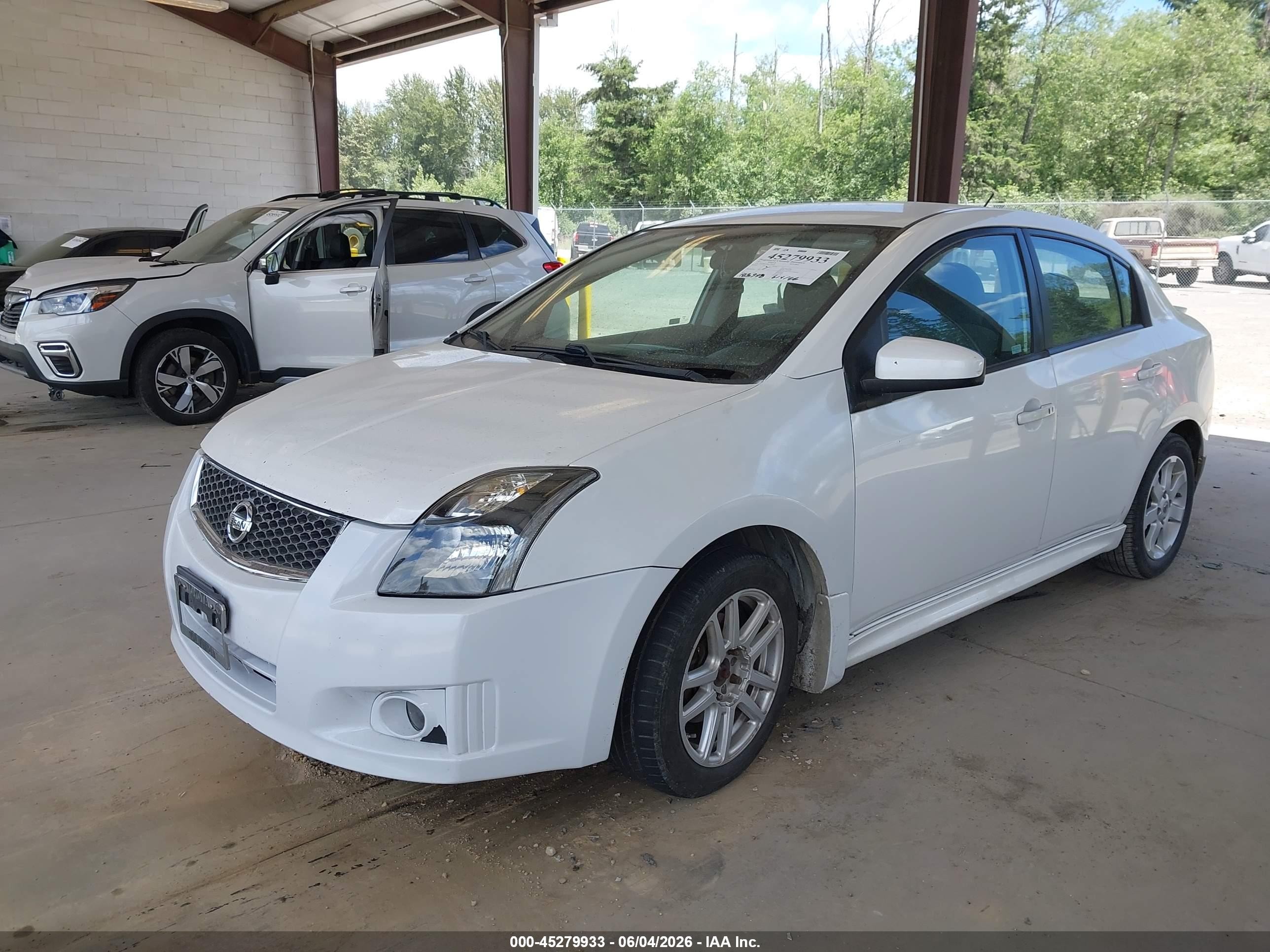 2011 Nissan Sentra 2.0sr White vin: 3N1AB6AP4BL728328