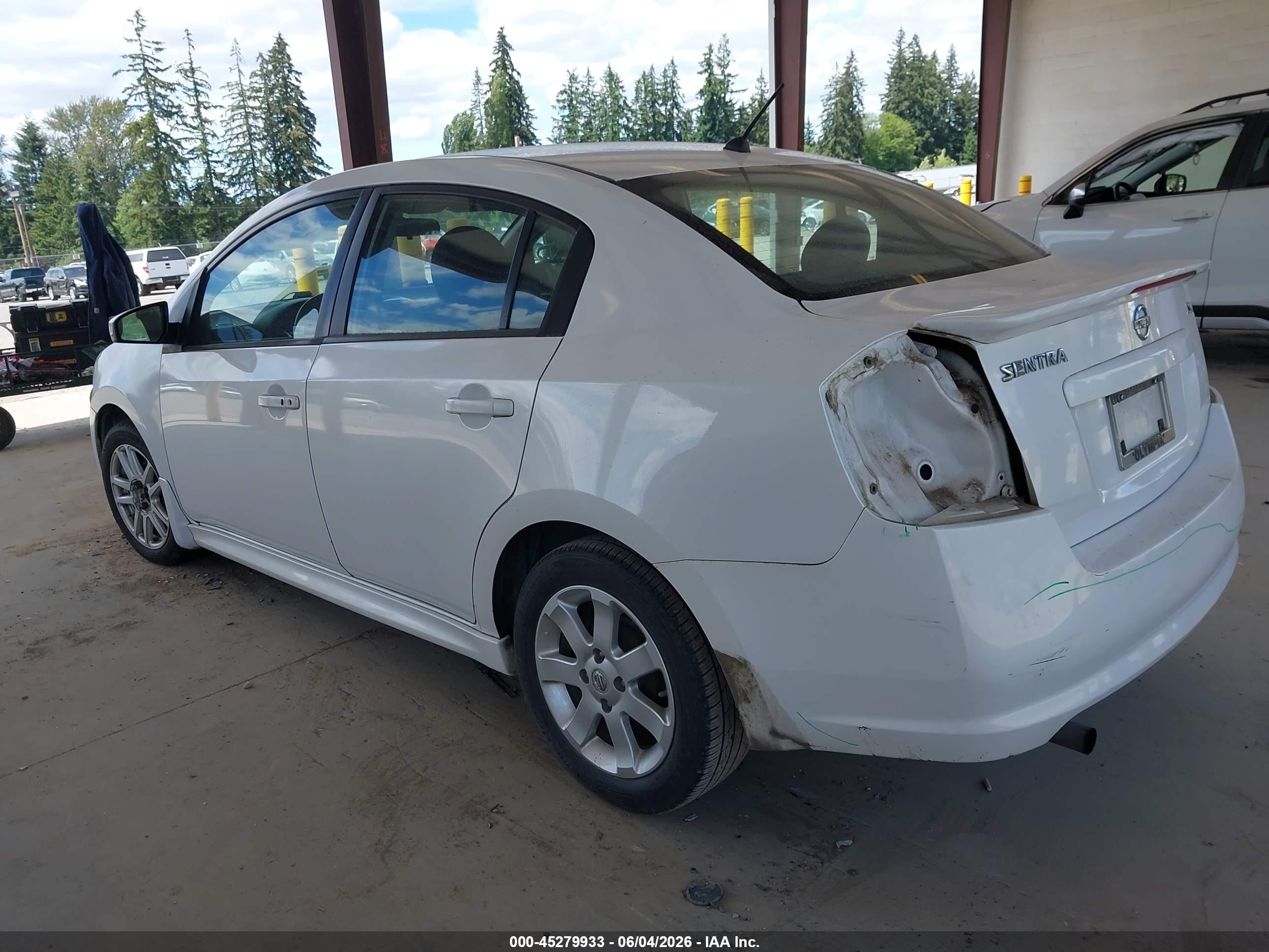 2011 Nissan Sentra 2.0sr White vin: 3N1AB6AP4BL728328