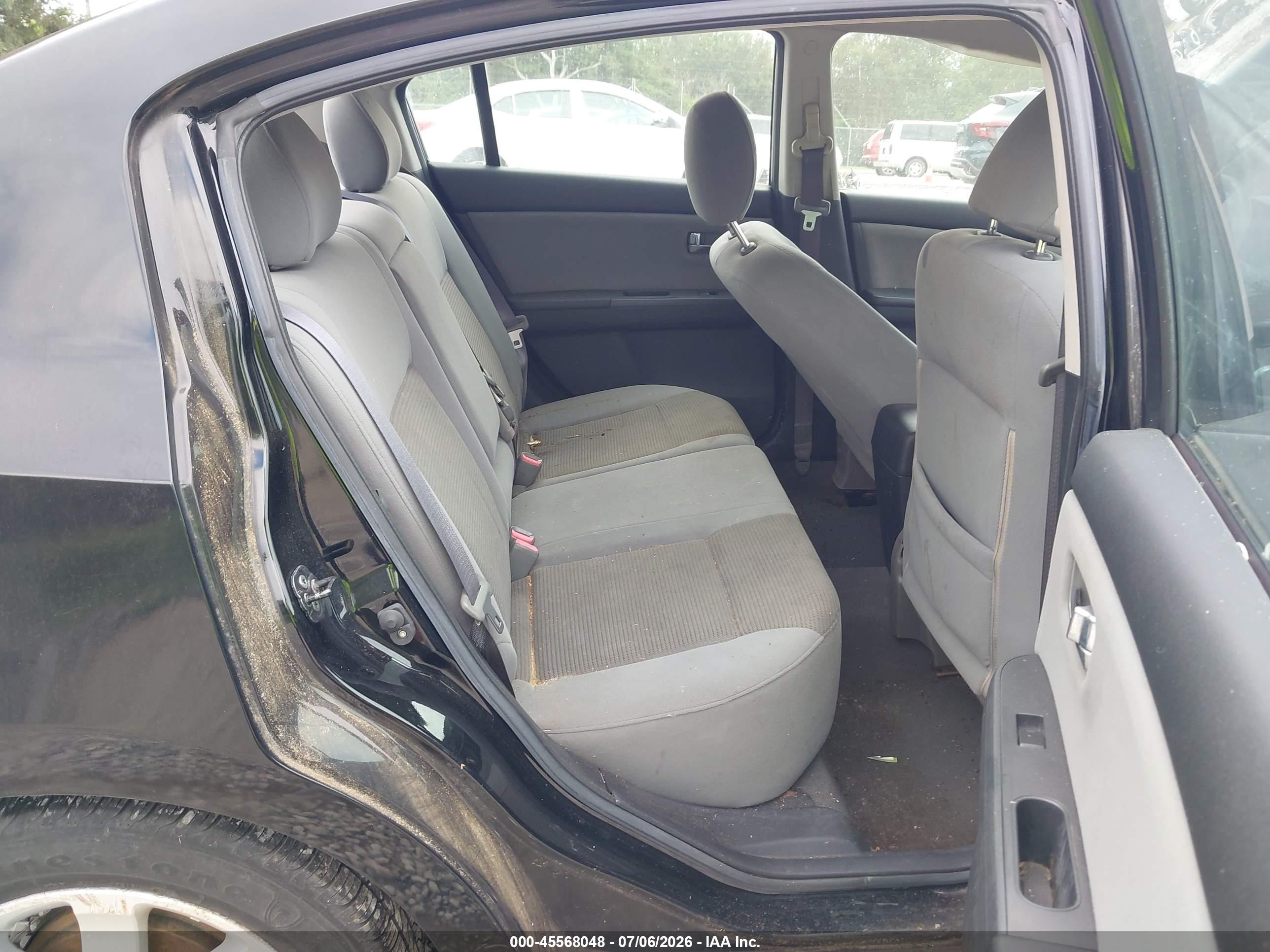 2012 Nissan Sentra 2.0 Sr Black vin: 3N1AB6AP4CL622222