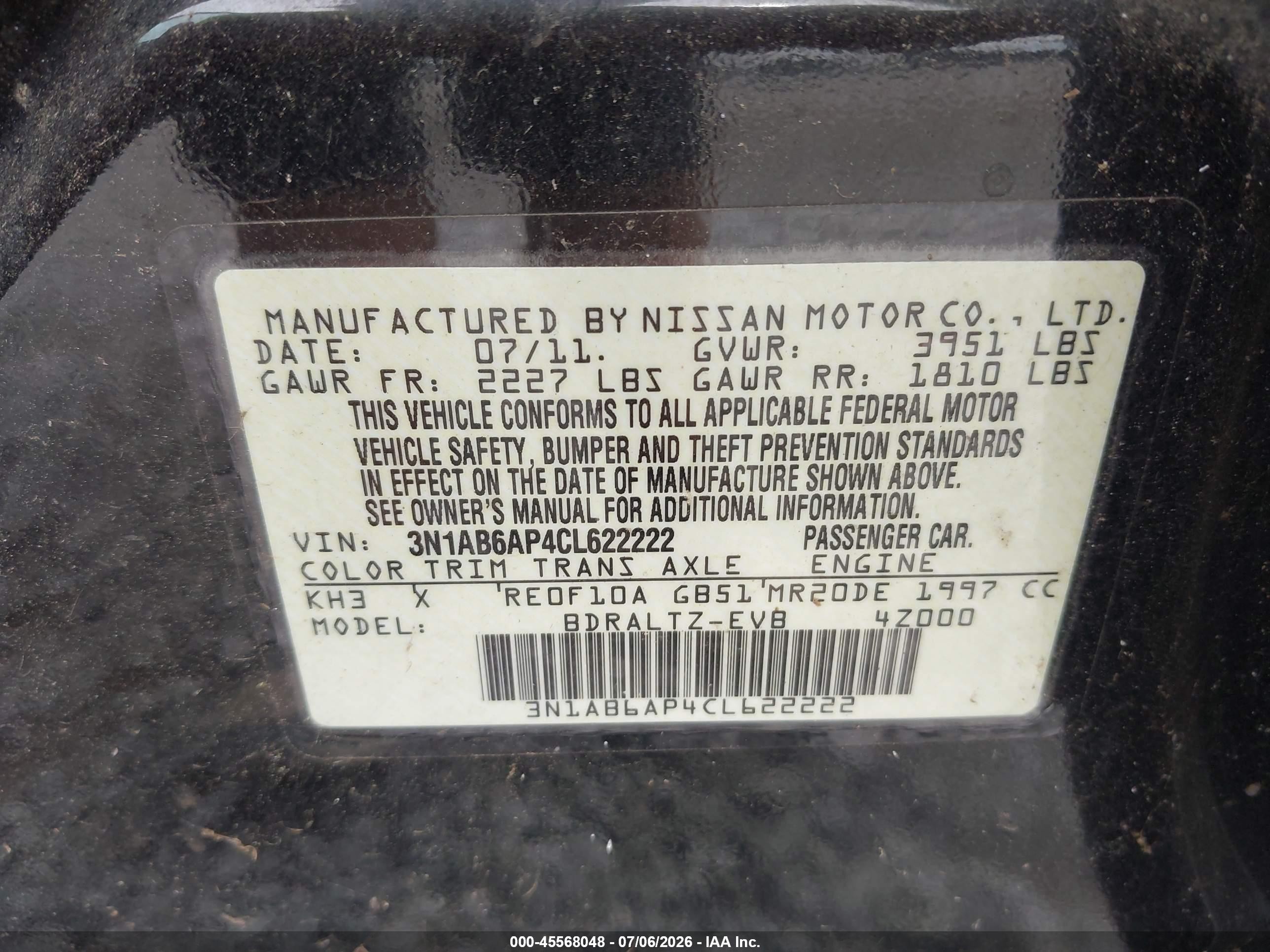 2012 Nissan Sentra 2.0 Sr Black vin: 3N1AB6AP4CL622222