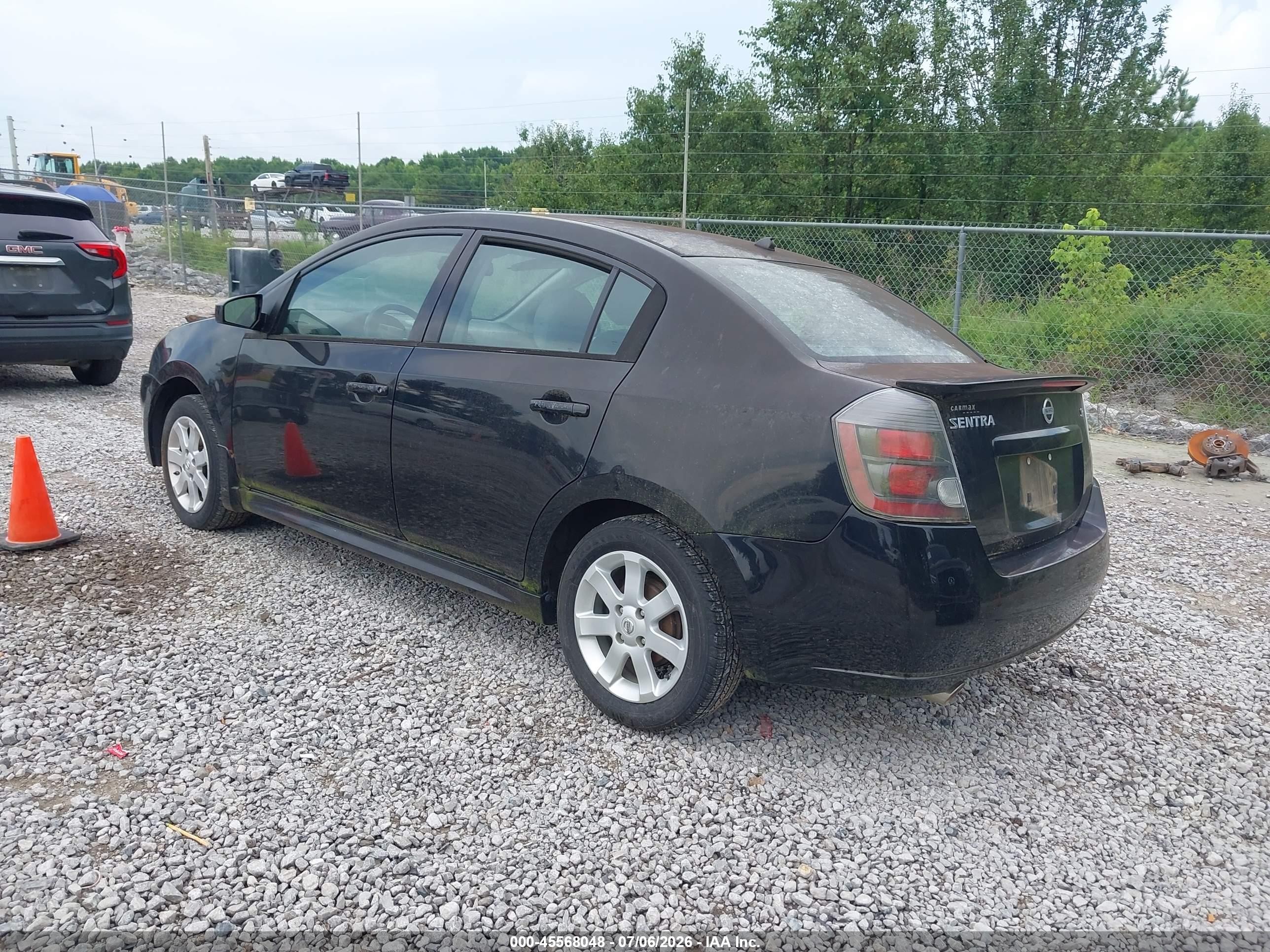 2012 Nissan Sentra 2.0 Sr Black vin: 3N1AB6AP4CL622222