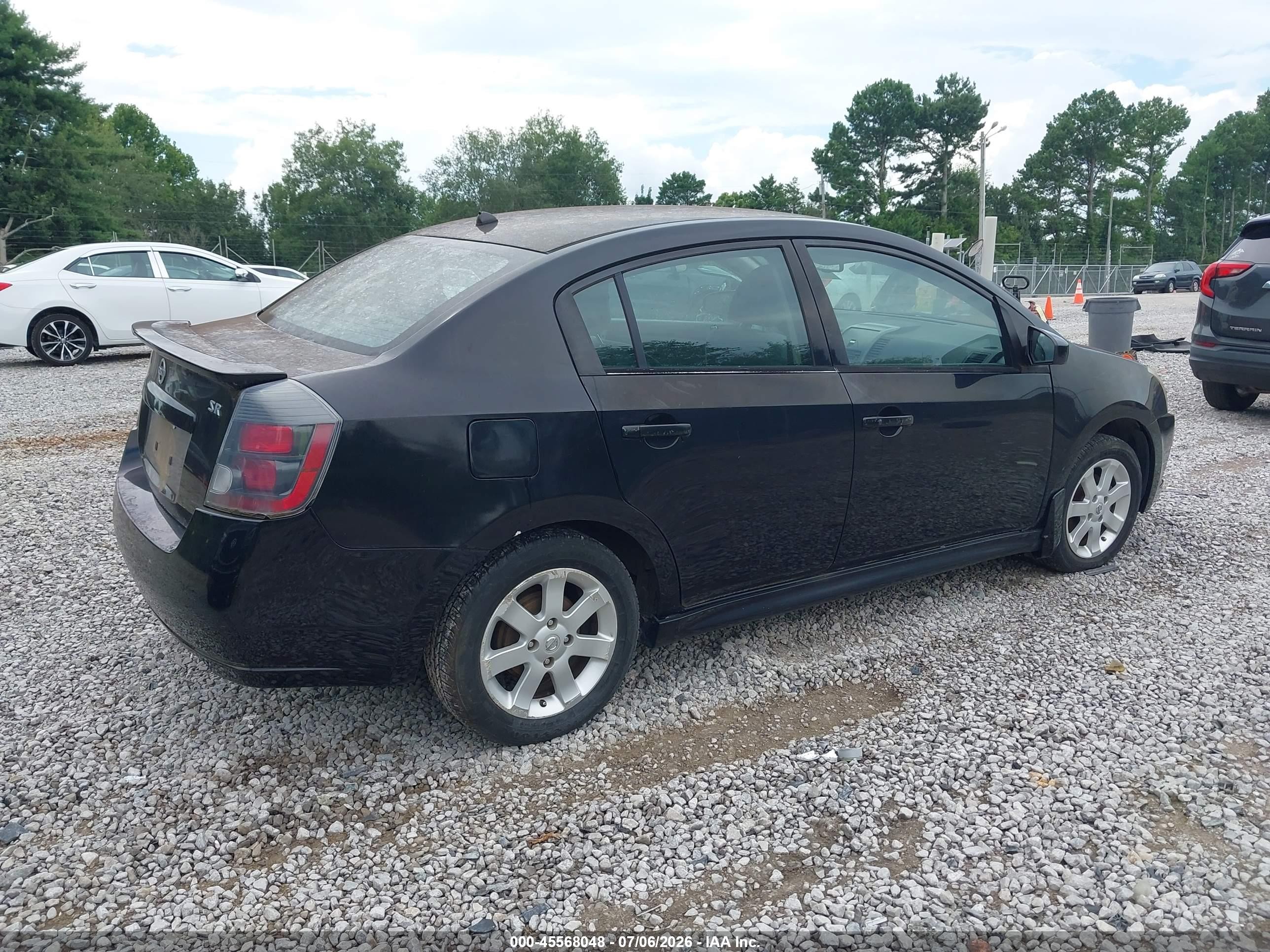 2012 Nissan Sentra 2.0 Sr Black vin: 3N1AB6AP4CL622222