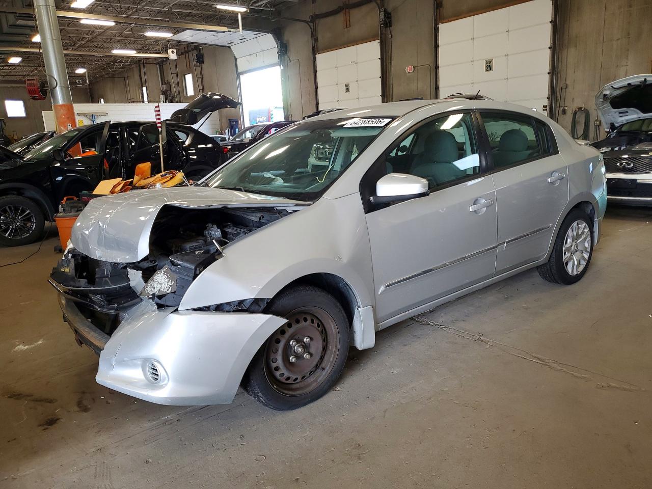 2012 Nissan Sentra 2.0 Silver vin: 3N1AB6AP4CL626657
