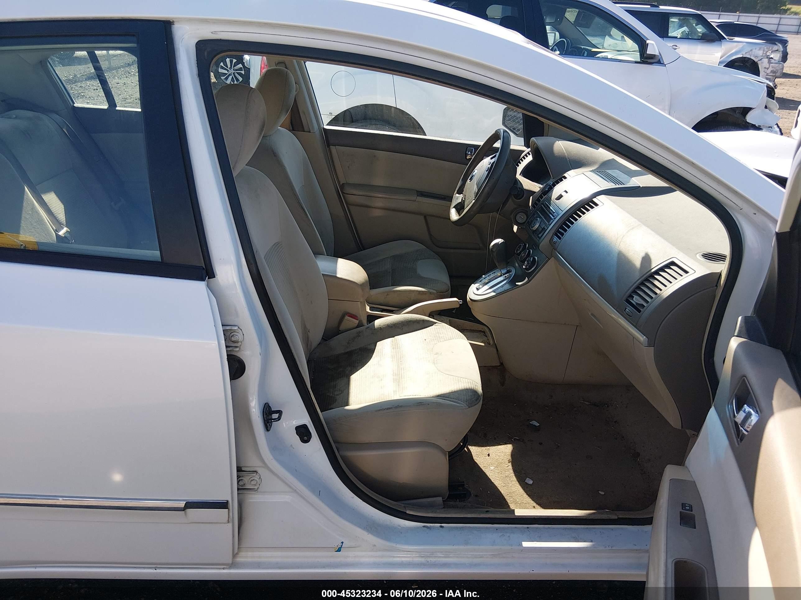 2012 Nissan Sentra 2.0 S White vin: 3N1AB6AP4CL658637