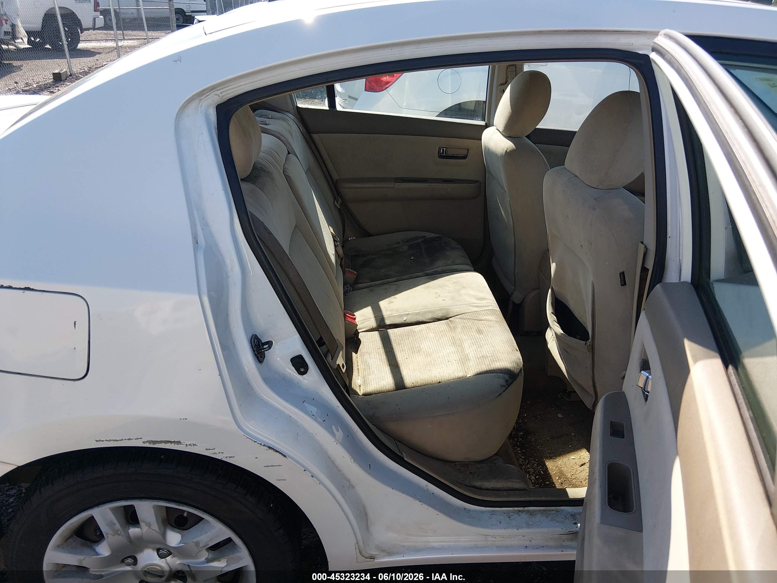 2012 Nissan Sentra 2.0 S White vin: 3N1AB6AP4CL658637