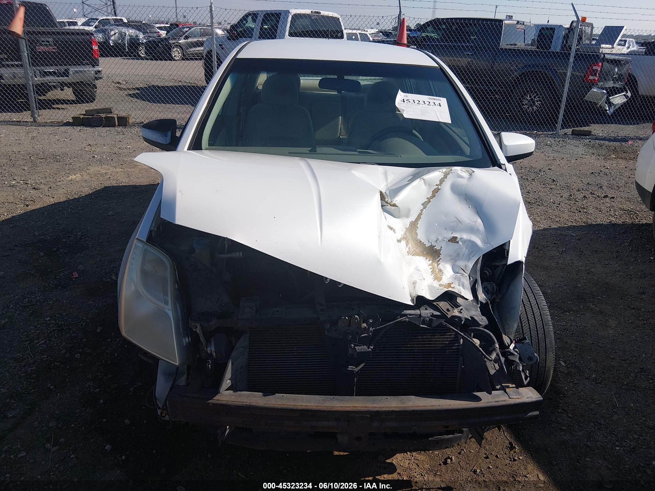 2012 Nissan Sentra 2.0 S White vin: 3N1AB6AP4CL658637