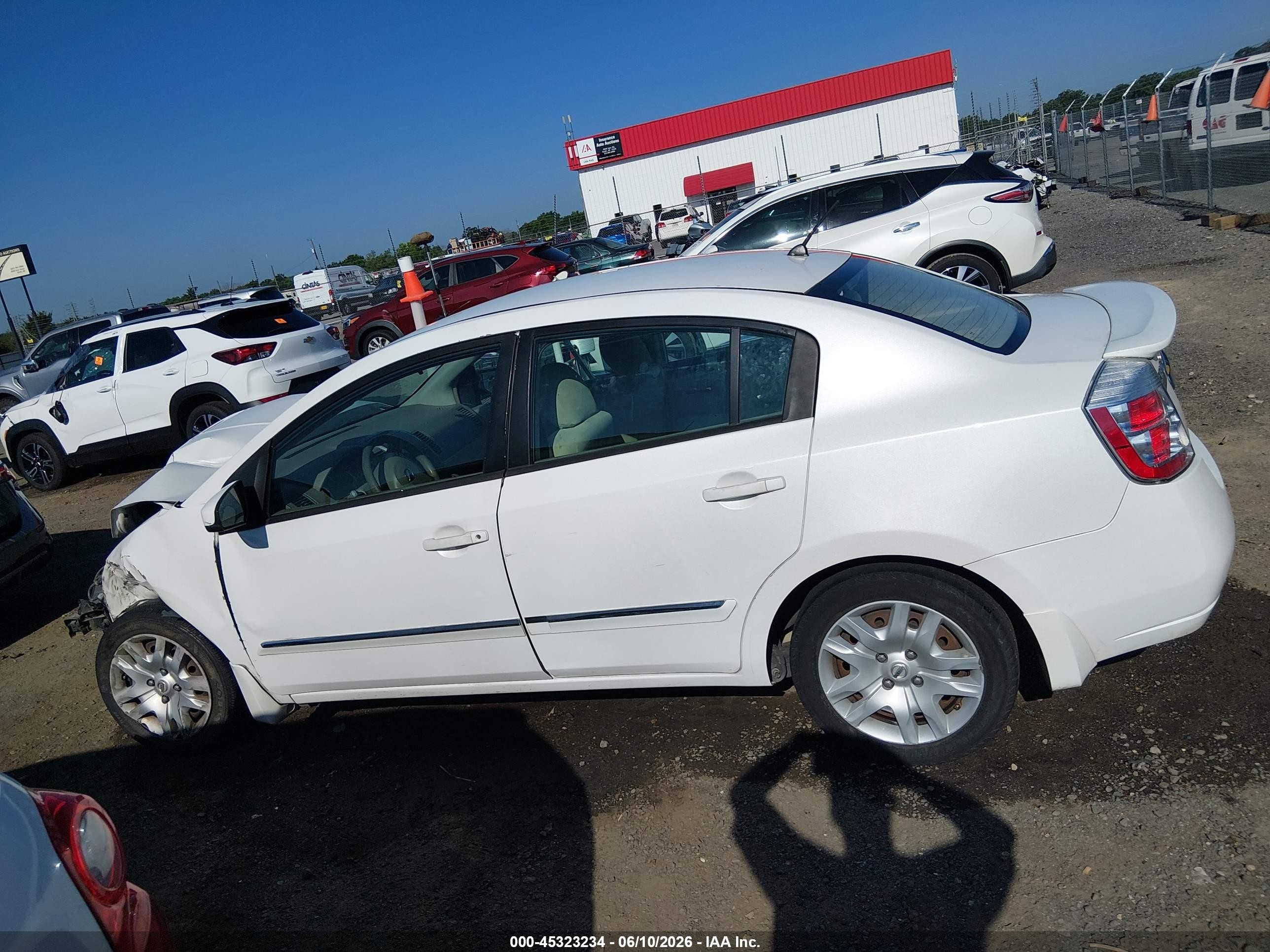 2012 Nissan Sentra 2.0 S White vin: 3N1AB6AP4CL658637