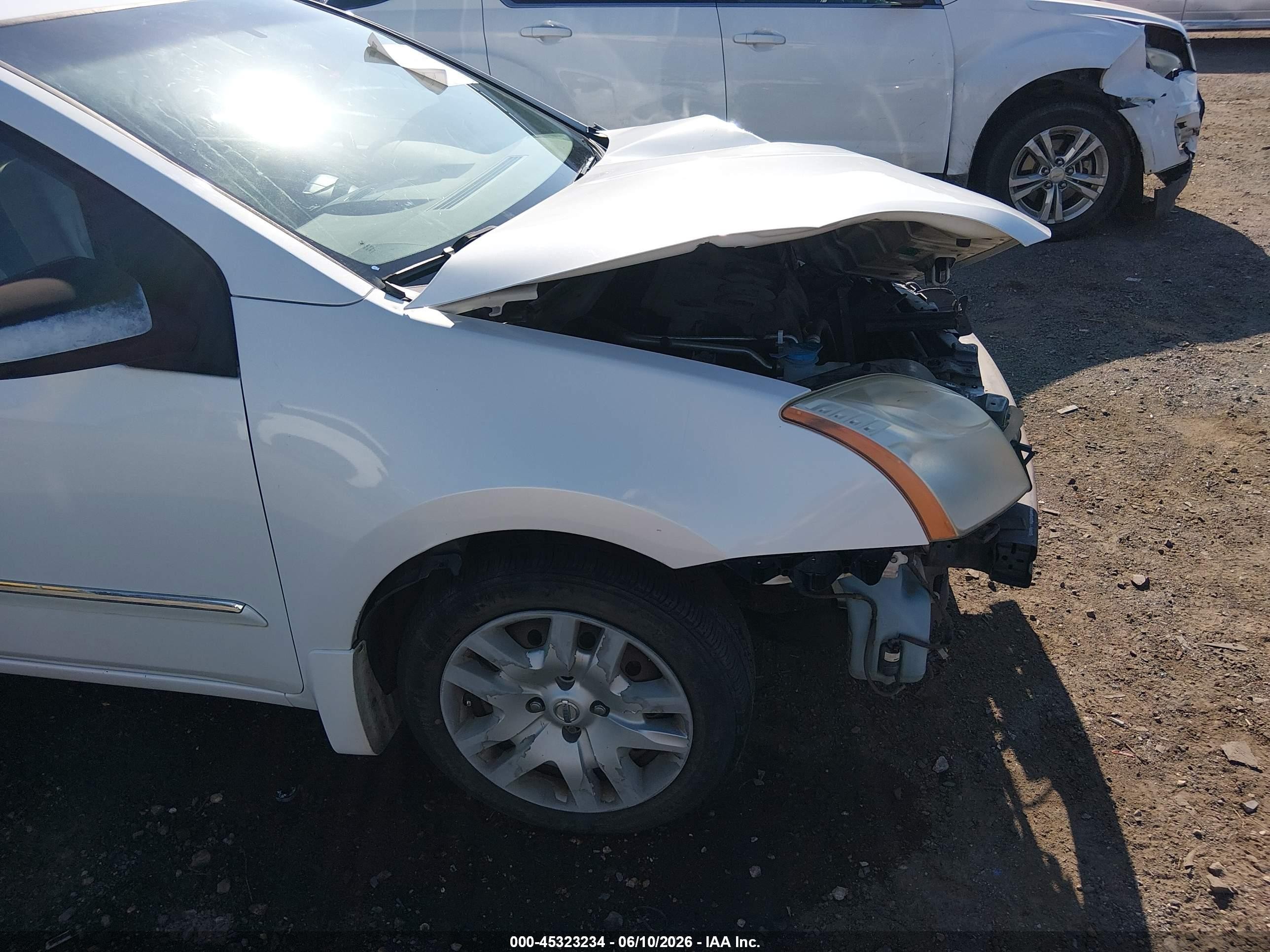 2012 Nissan Sentra 2.0 S White vin: 3N1AB6AP4CL658637