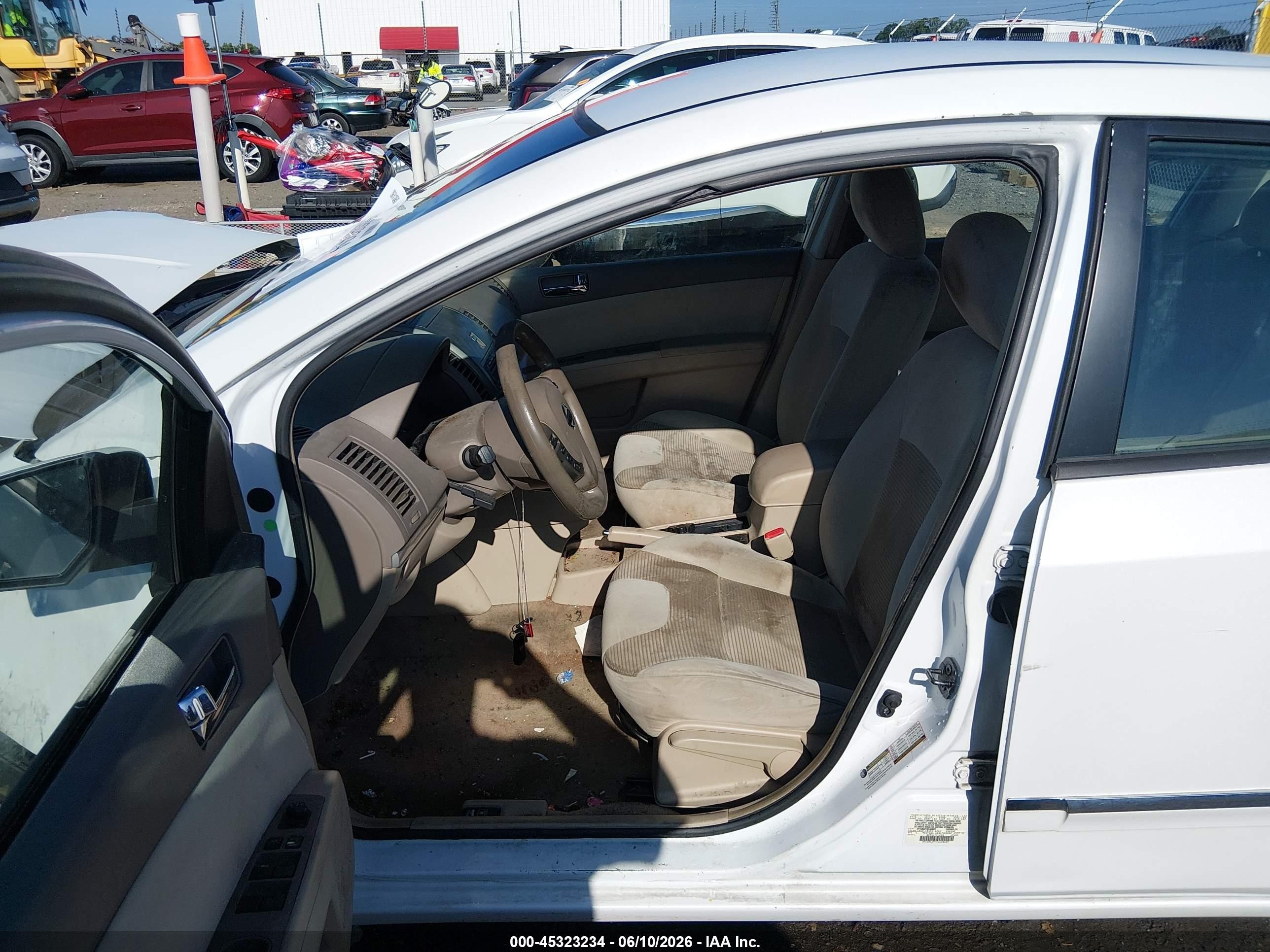 2012 Nissan Sentra 2.0 S White vin: 3N1AB6AP4CL658637