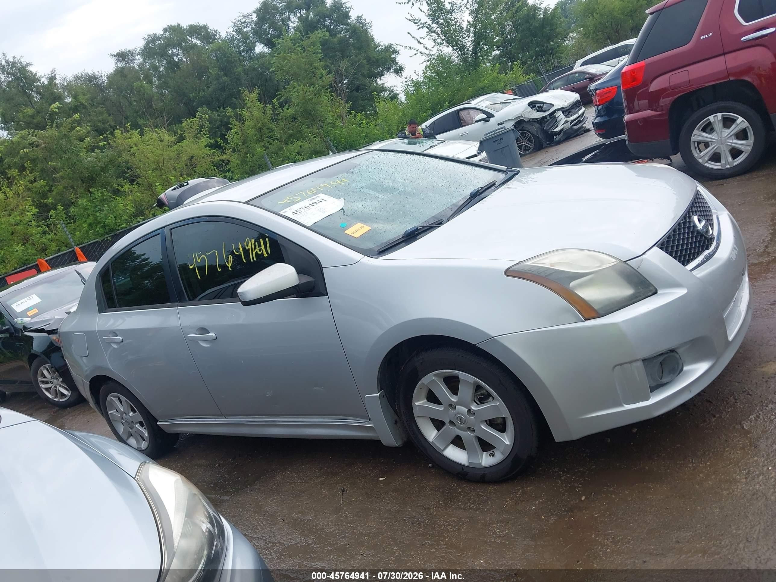 2012 Nissan Sentra 2.0 Sr Silver vin: 3N1AB6AP4CL666933