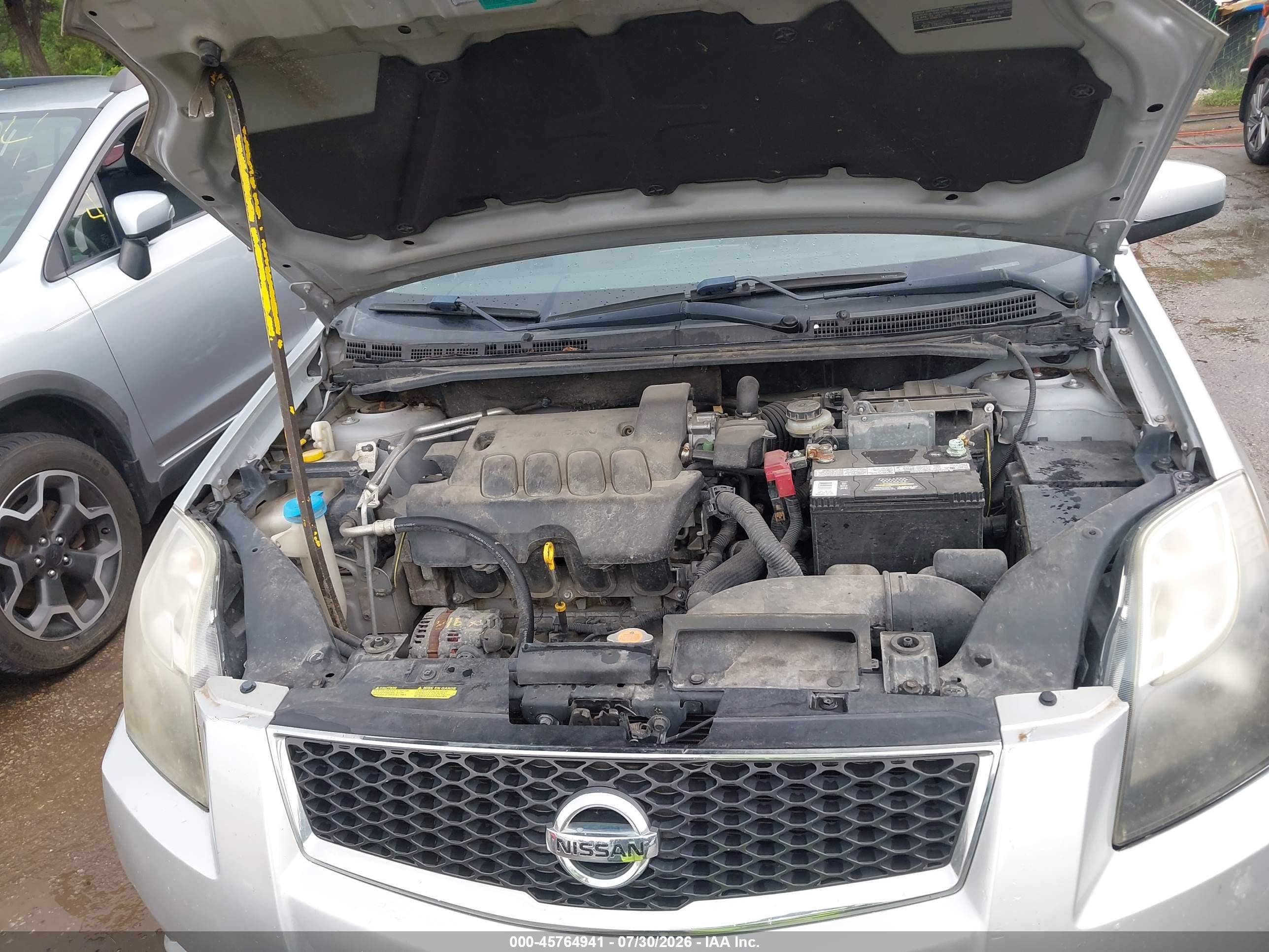 2012 Nissan Sentra 2.0 Sr Silver vin: 3N1AB6AP4CL666933