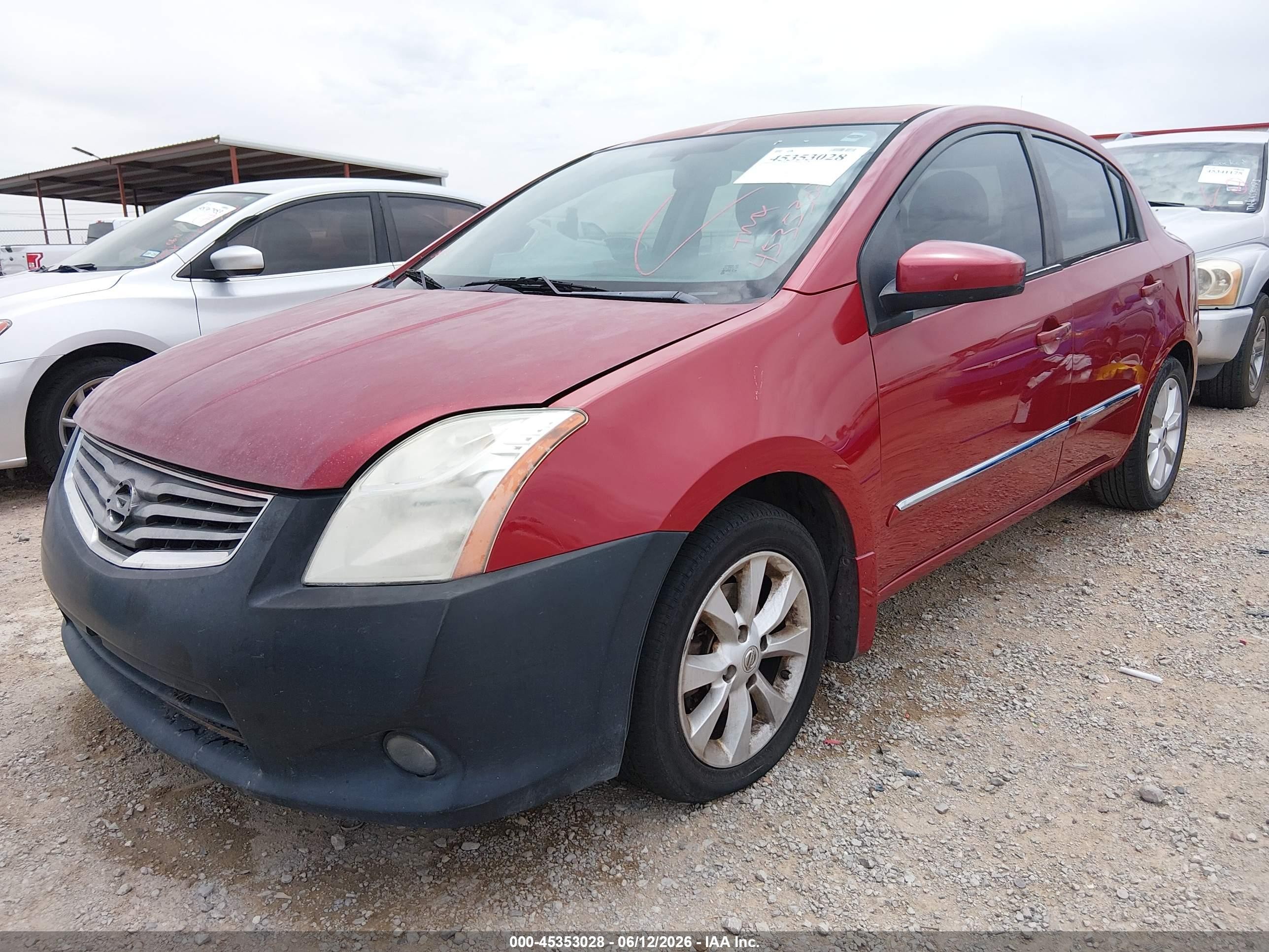 2012 Nissan Sentra 2.0 Sl Red vin: 3N1AB6AP4CL668326