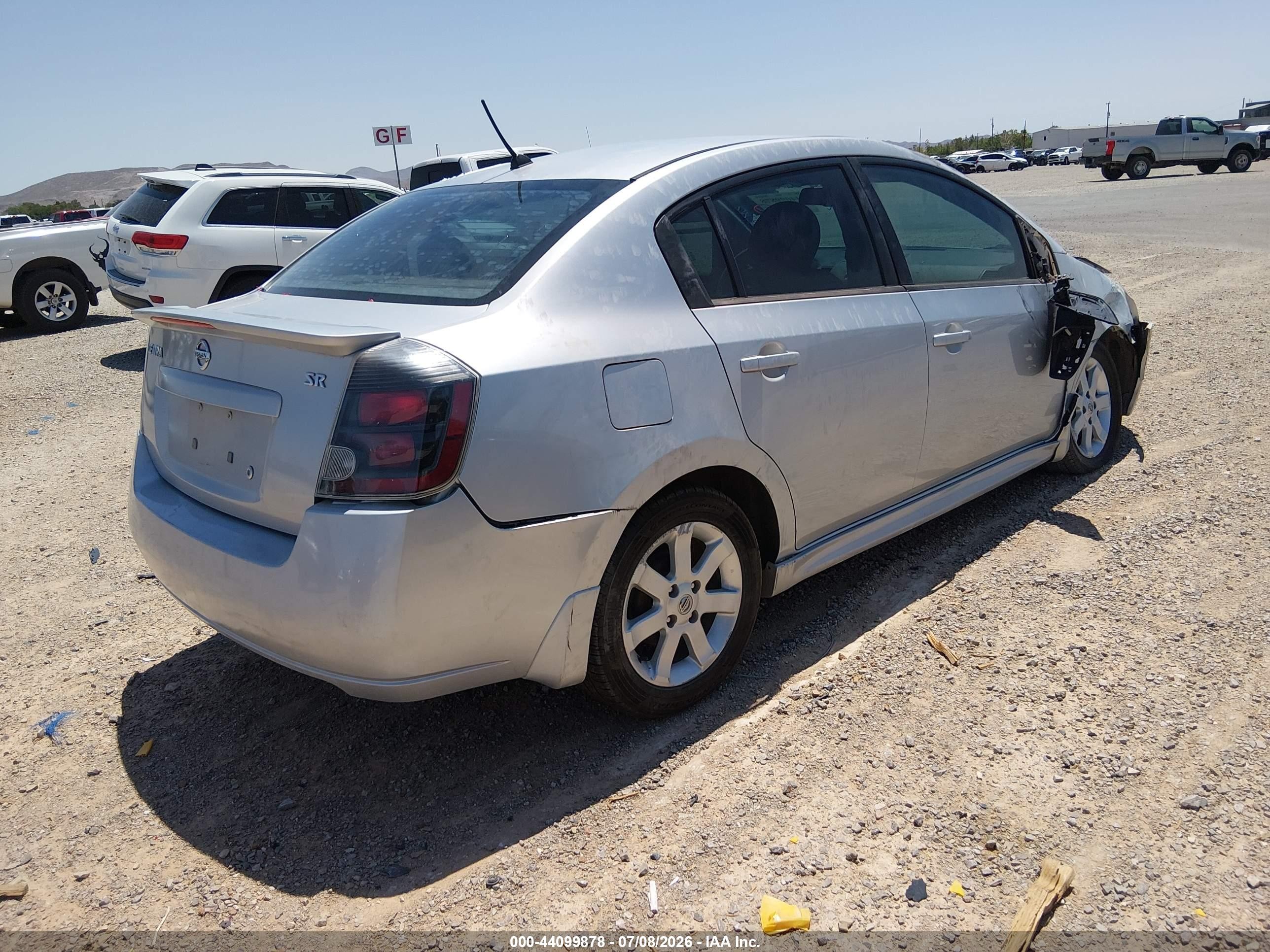 2012 Nissan Sentra 2.0 Sr Silver vin: 3N1AB6AP4CL668424