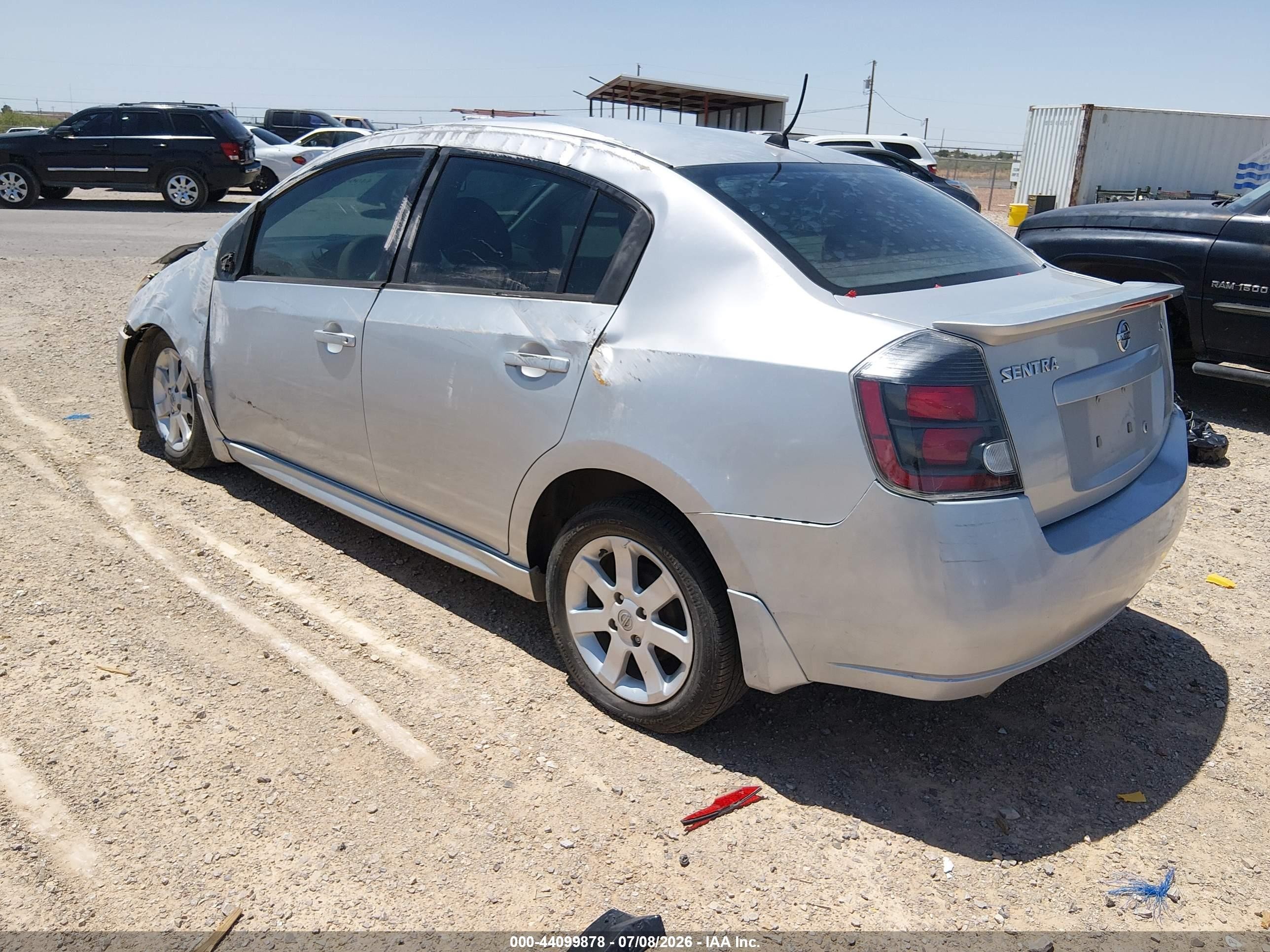 2012 Nissan Sentra 2.0 Sr Silver vin: 3N1AB6AP4CL668424