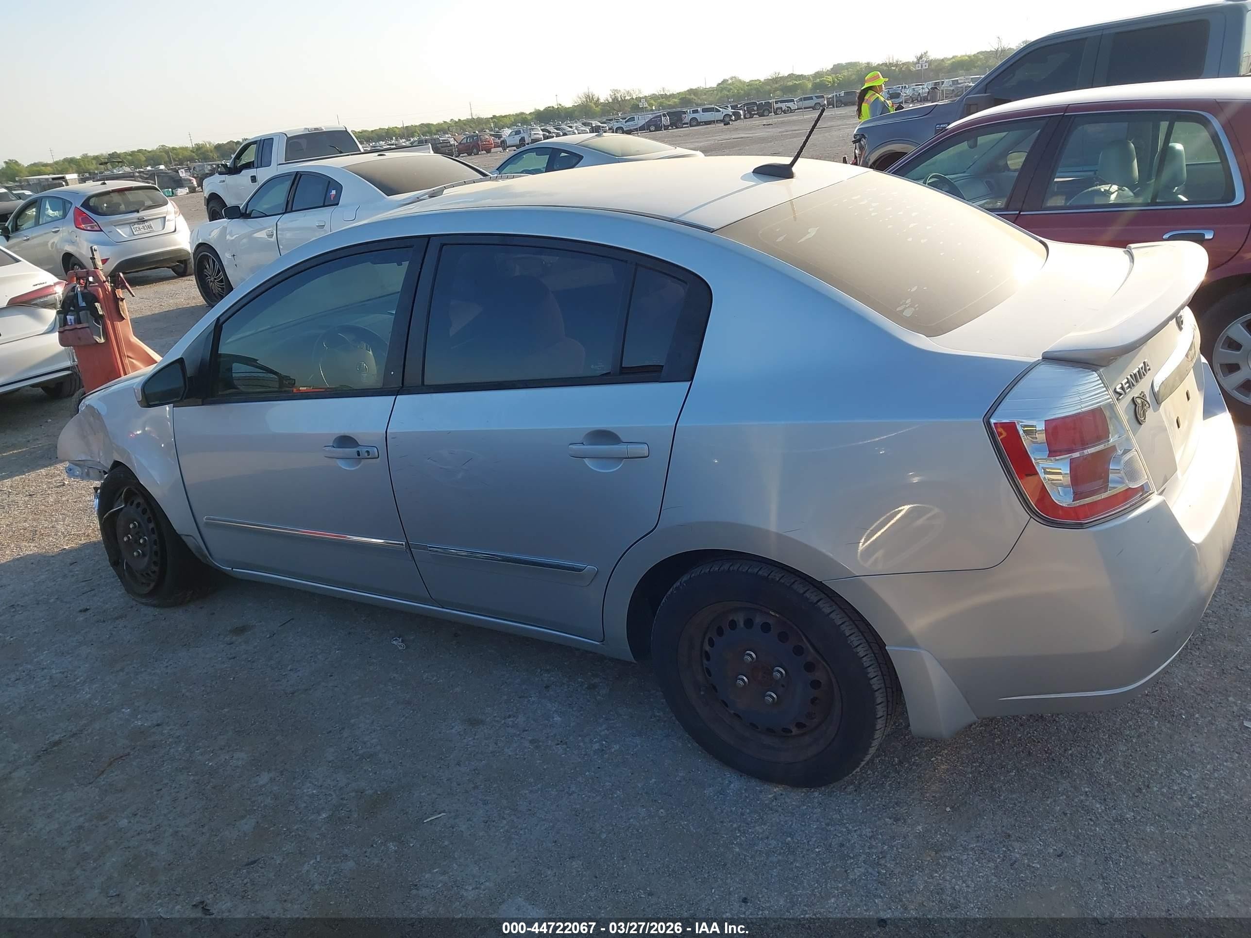 2012 Nissan Sentra 2.0 S Silver vin: 3N1AB6AP4CL676927