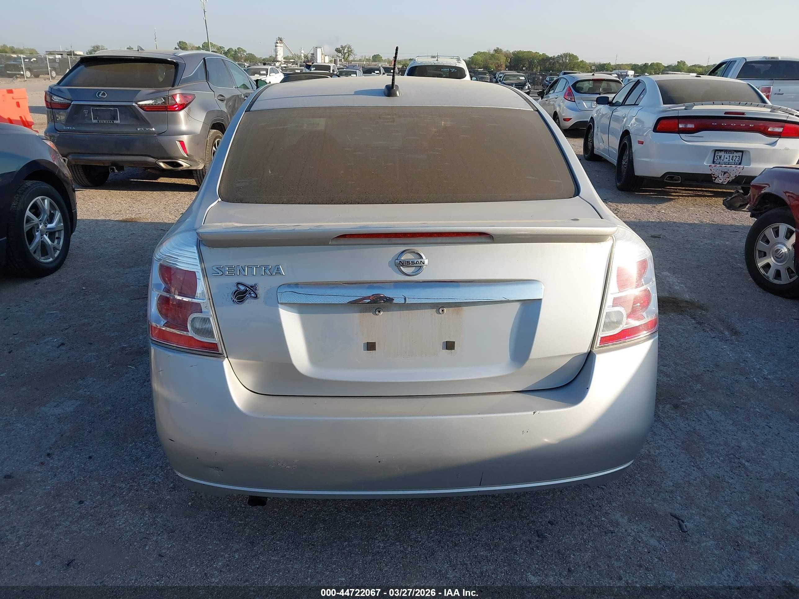 2012 Nissan Sentra 2.0 S Silver vin: 3N1AB6AP4CL676927